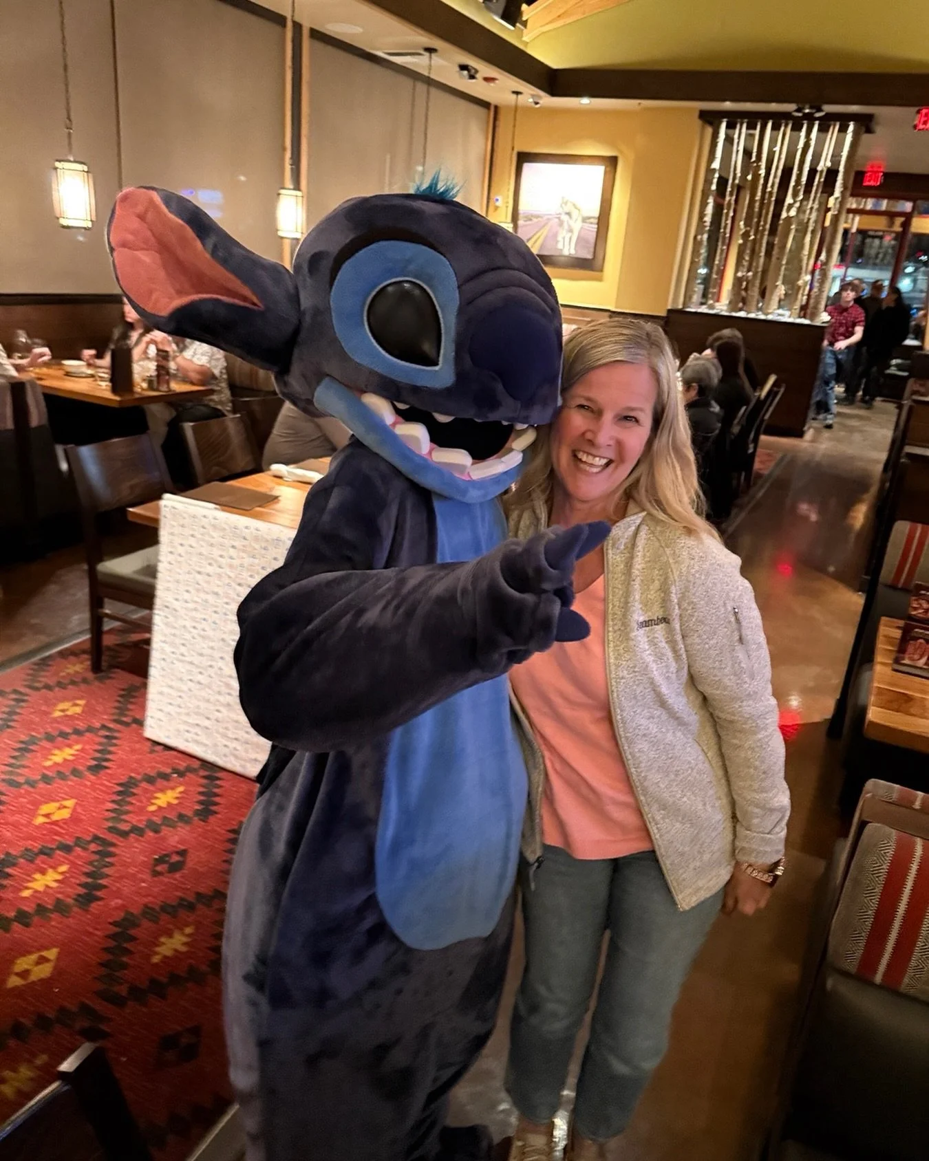 You never know when you&rsquo;ll cross paths with Lilo! I flew to Colorado Springs to visit my daughter and grandson and found Lilo at dinner! Fun!