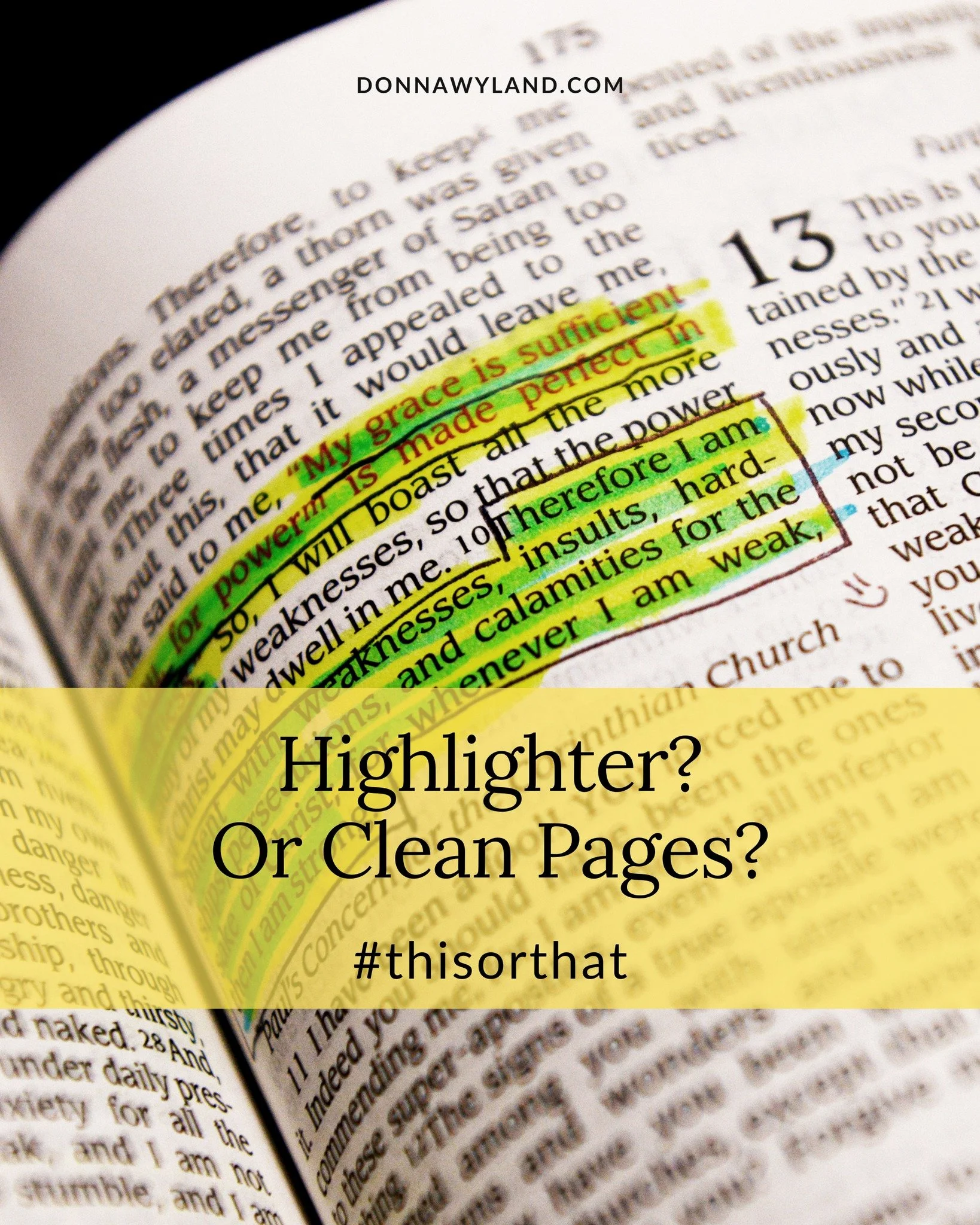 Do you love marking up your books/Bibles&mdash;or do you prefer crisp, clean pages? Tell us your style!