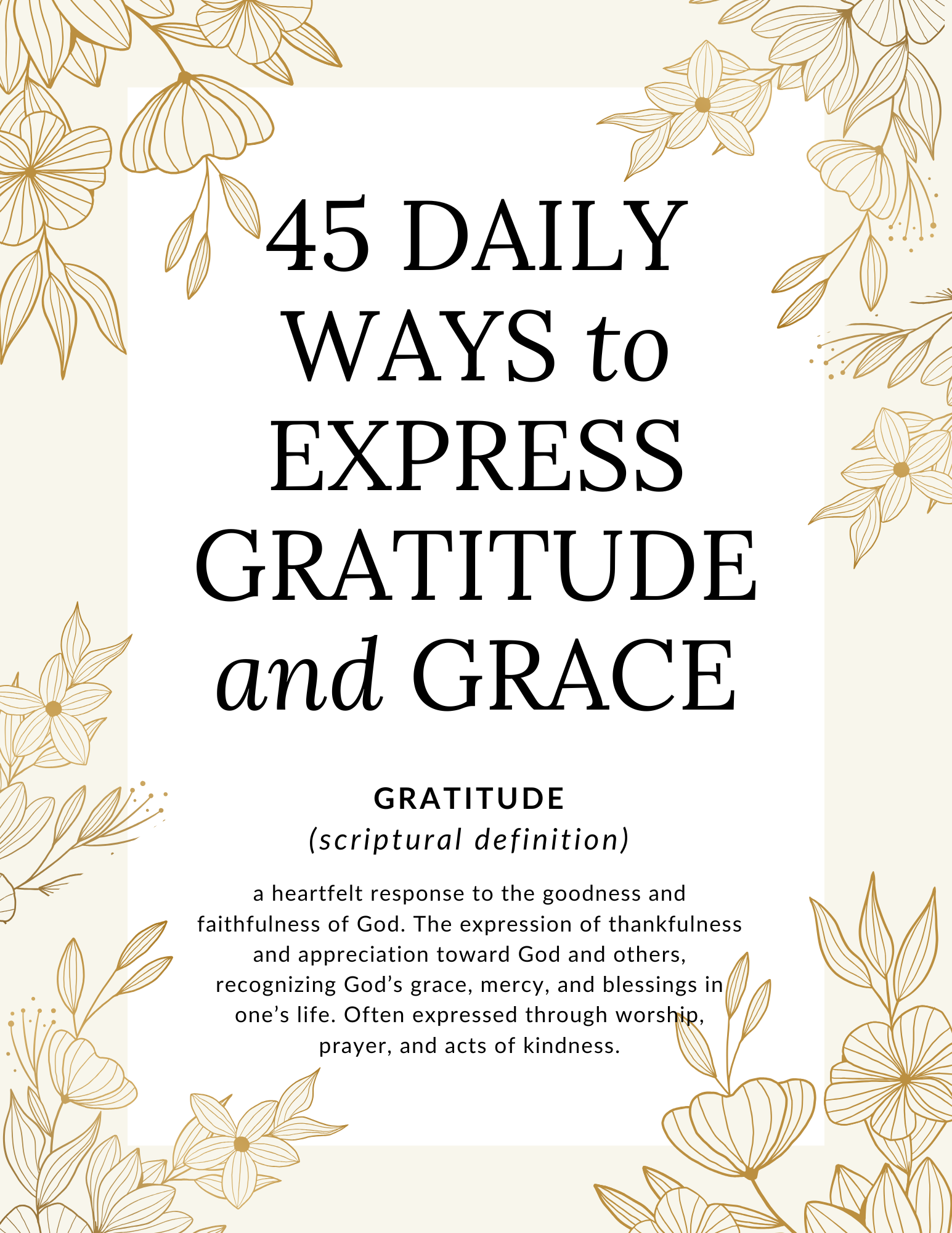 Gratitude List