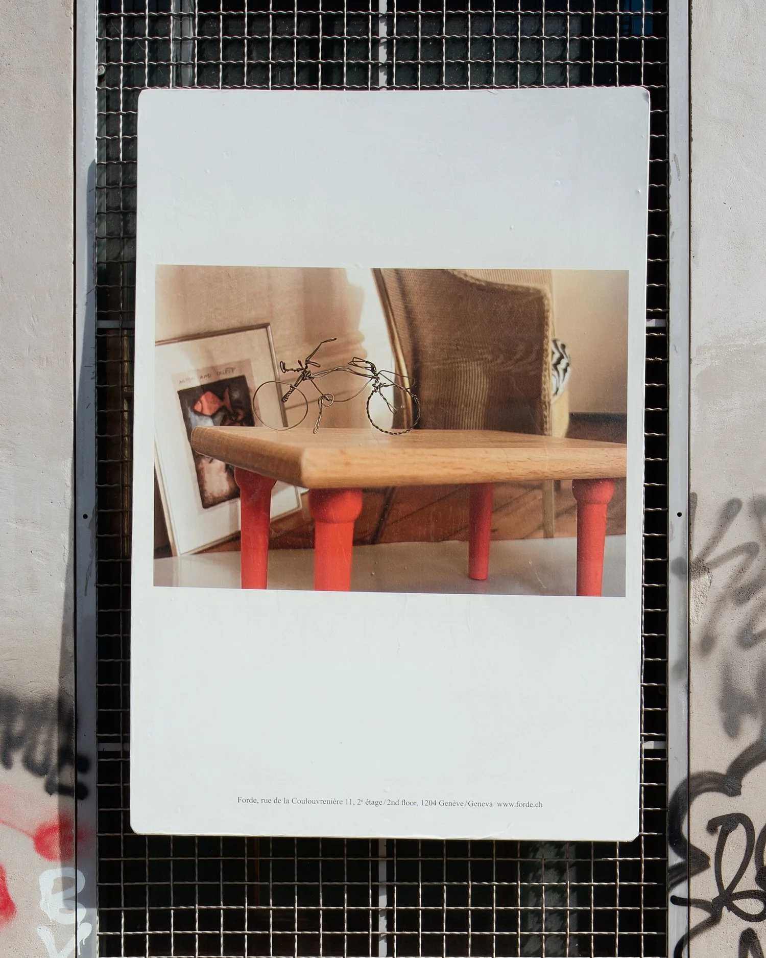 Forde Art Space, Geneva, Posters, photography by Chaumont–Zaerpour, designed by Maxime Woeffray, reproduction by Thea Giglio 