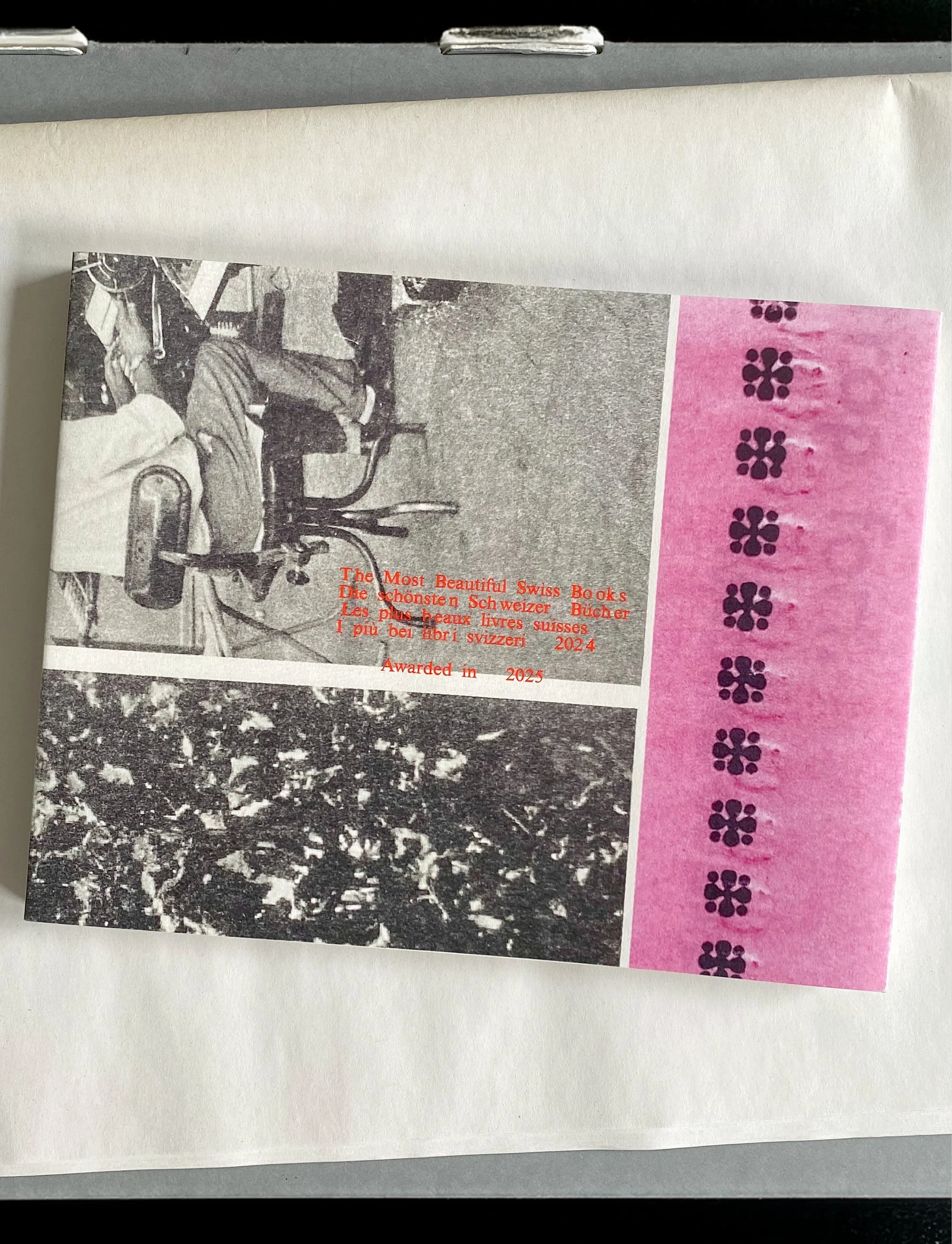 The Most Beautiful Swiss Books Catalogue 2024, designed by Maxime Woeffray