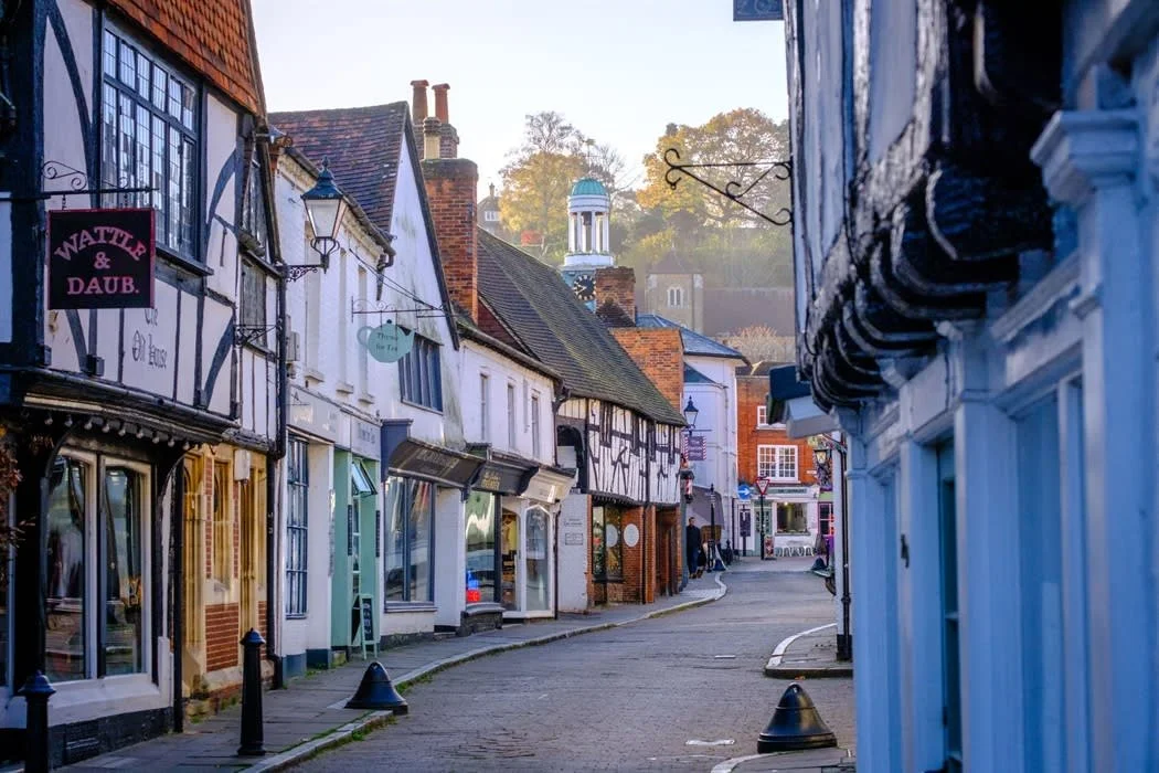 Godalming's beautiful town highstreet