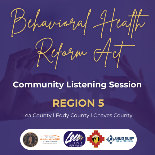 Region 5: Community Listening Session (In-Person: Lea County) 