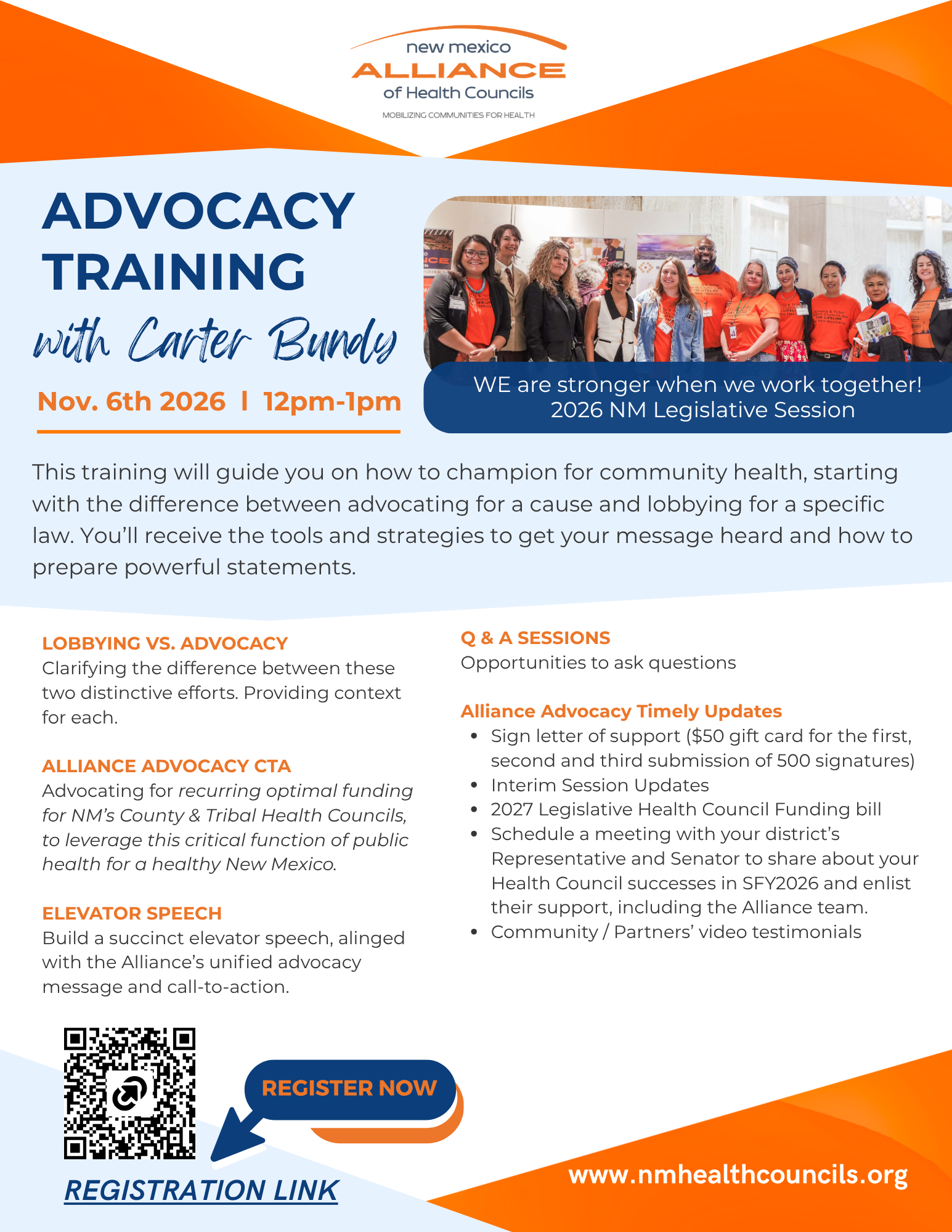 Advocacy Training with Carter Bundy