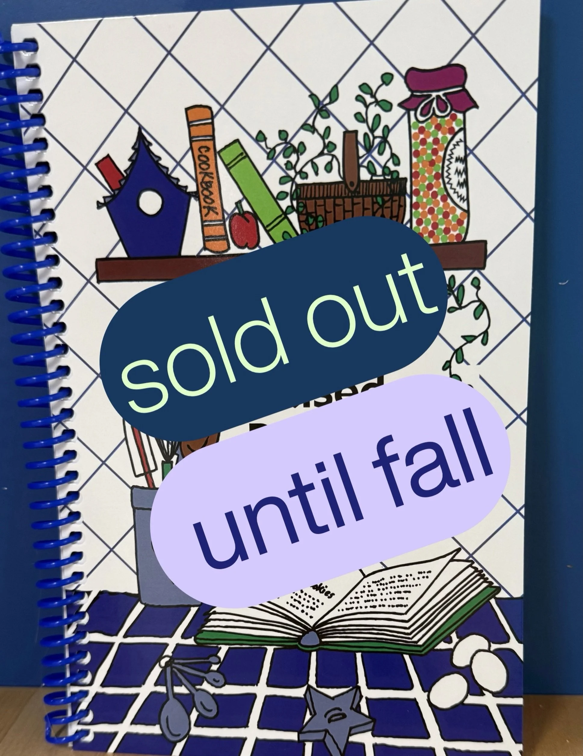 The cookbook in our shop is sold out and will restocked in the fall. 
Thank you so much for your support! 
www.BlueOrganicKitchen.com