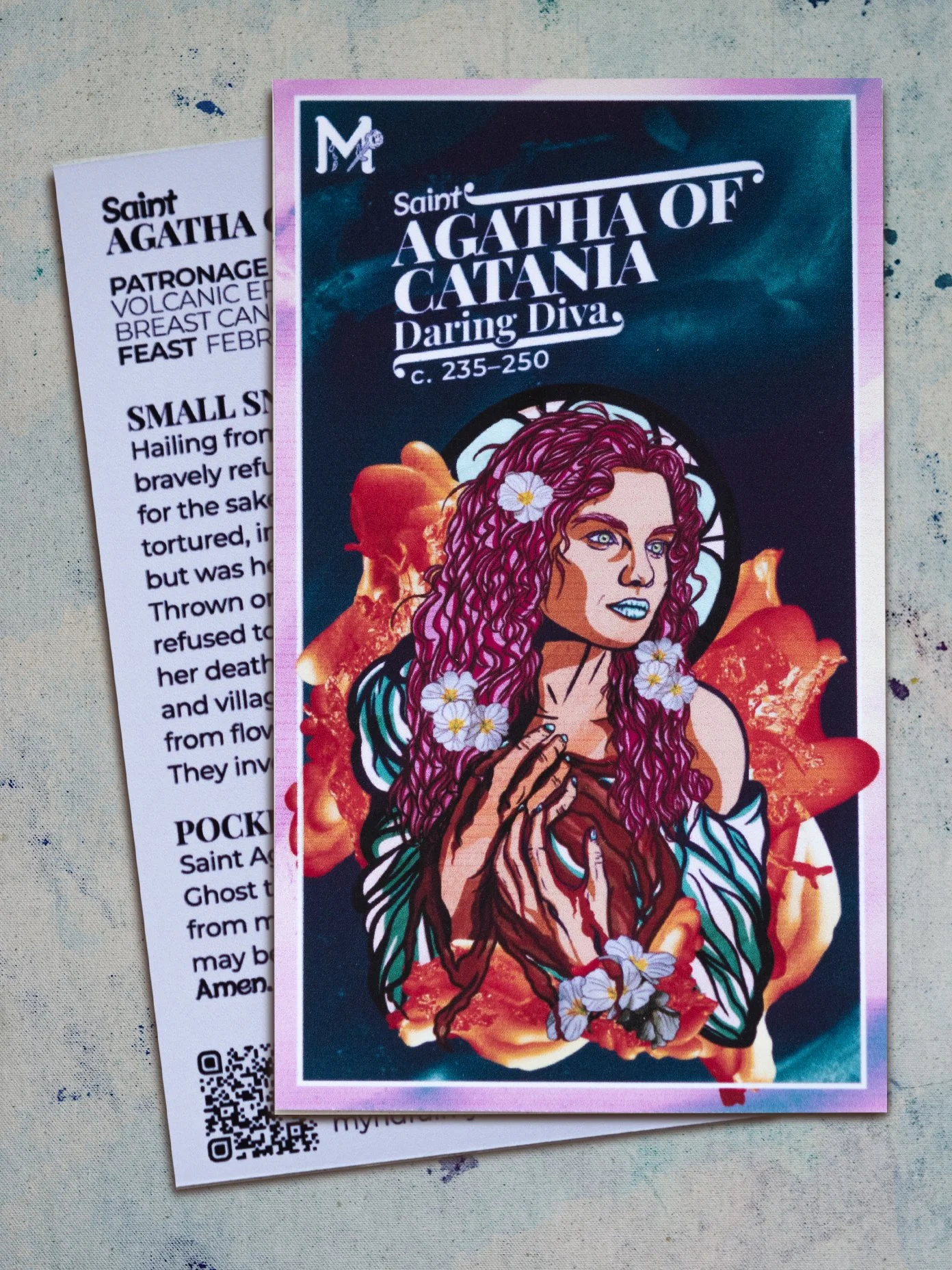 St. Agatha of Catania-Card