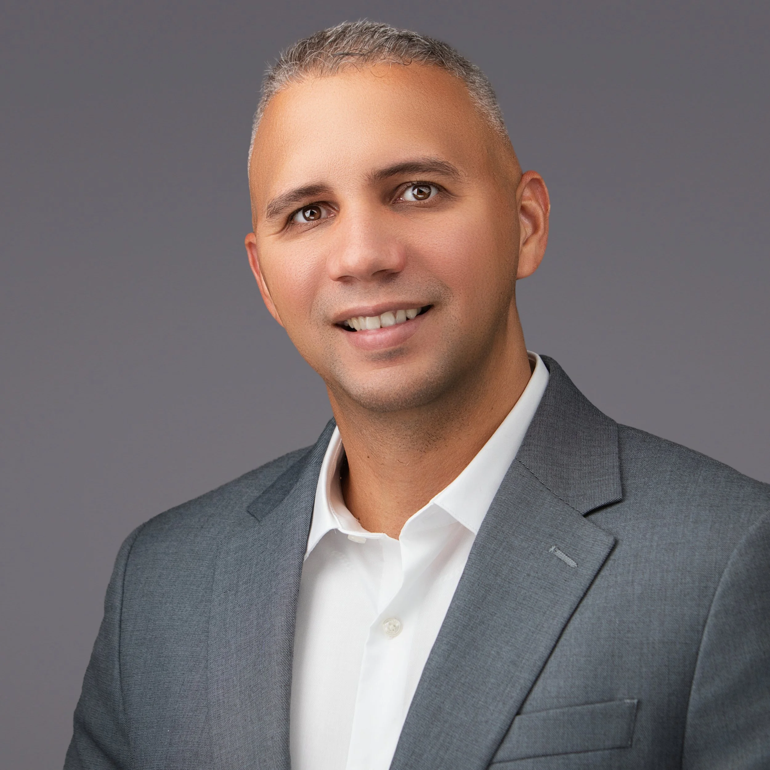 Professional corporate headshot photographed in Miami