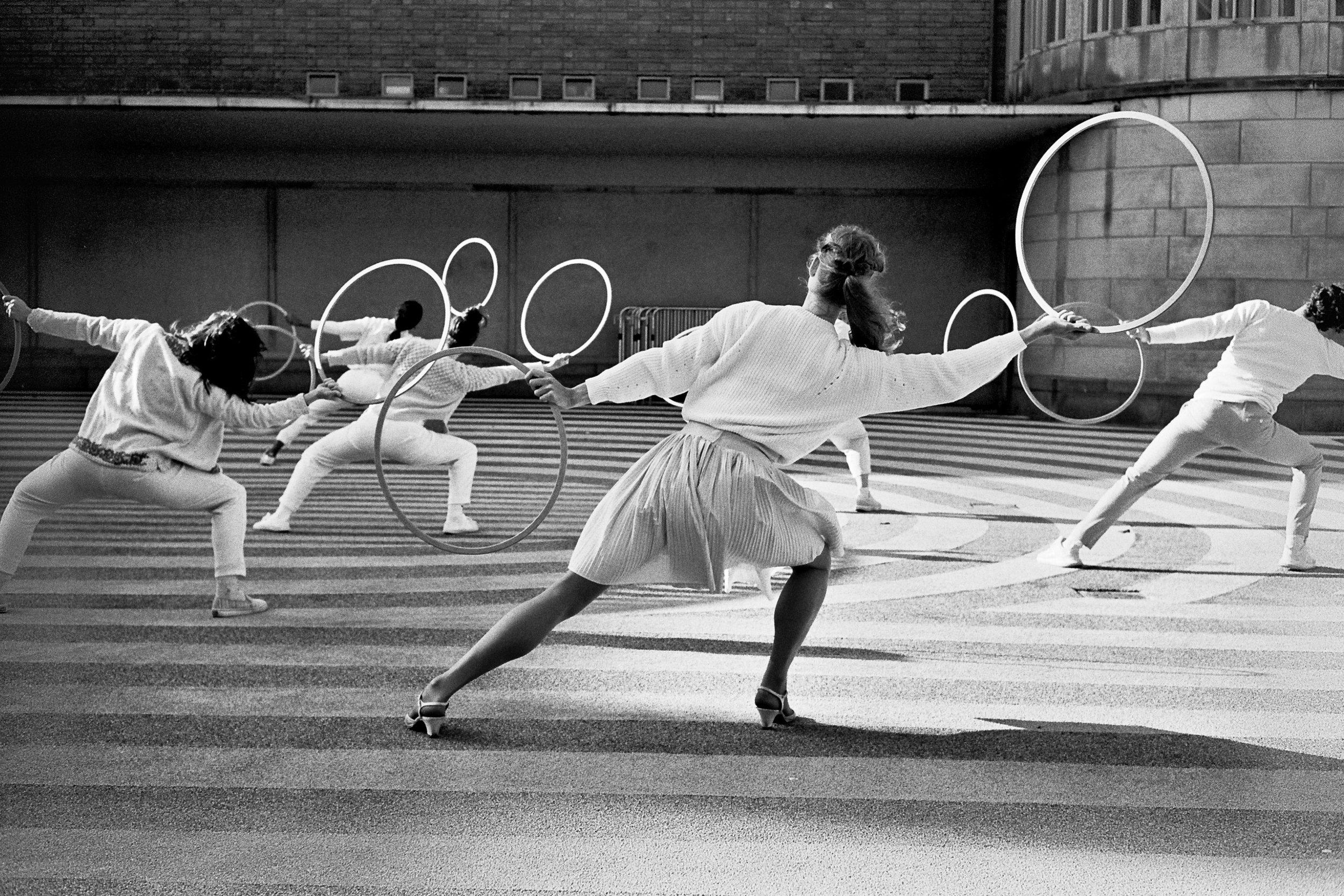Dansende meisjes in Rotterdam