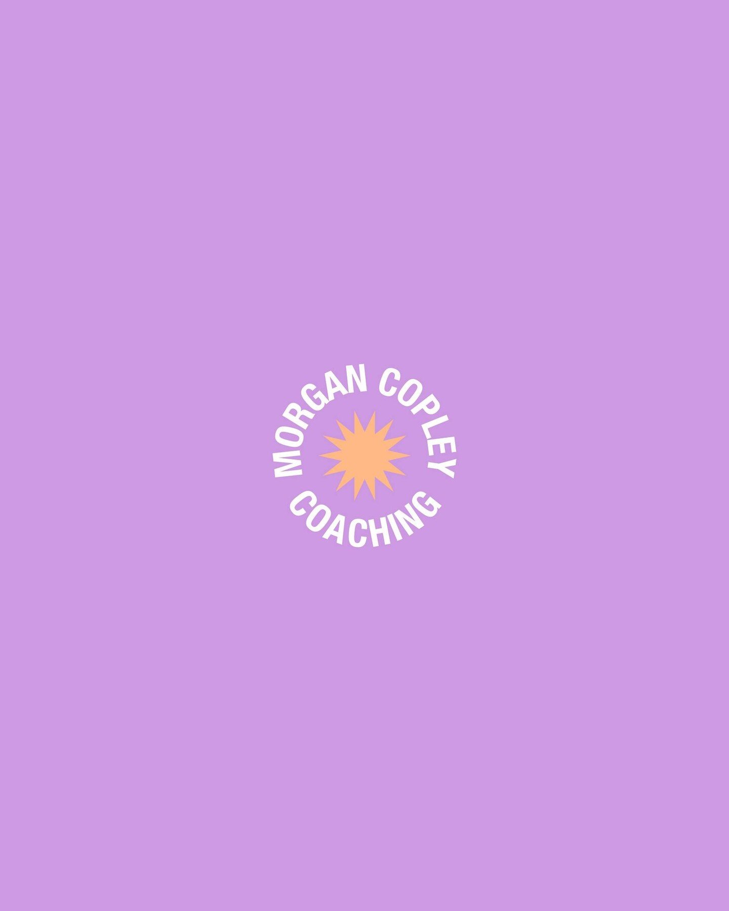 new branding for @morganncopley 🔥⁠
⁠
loving the pops of lavender &amp; orange 🥰