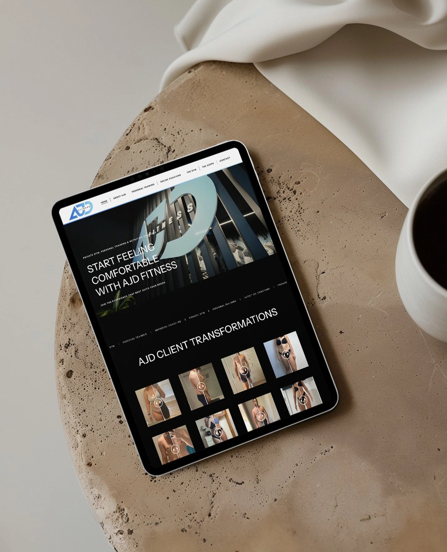 I had a blast designing the fresh new site for @_ajdfitness ✨️⁠
⁠
Designing AJD Fitness&rsquo;s website to do the heavy lifting &mdash; so they can focus on your fitness goals. 💪⁠
⁠
It&rsquo;s built to show off their private, no-crowd gym vibe and m