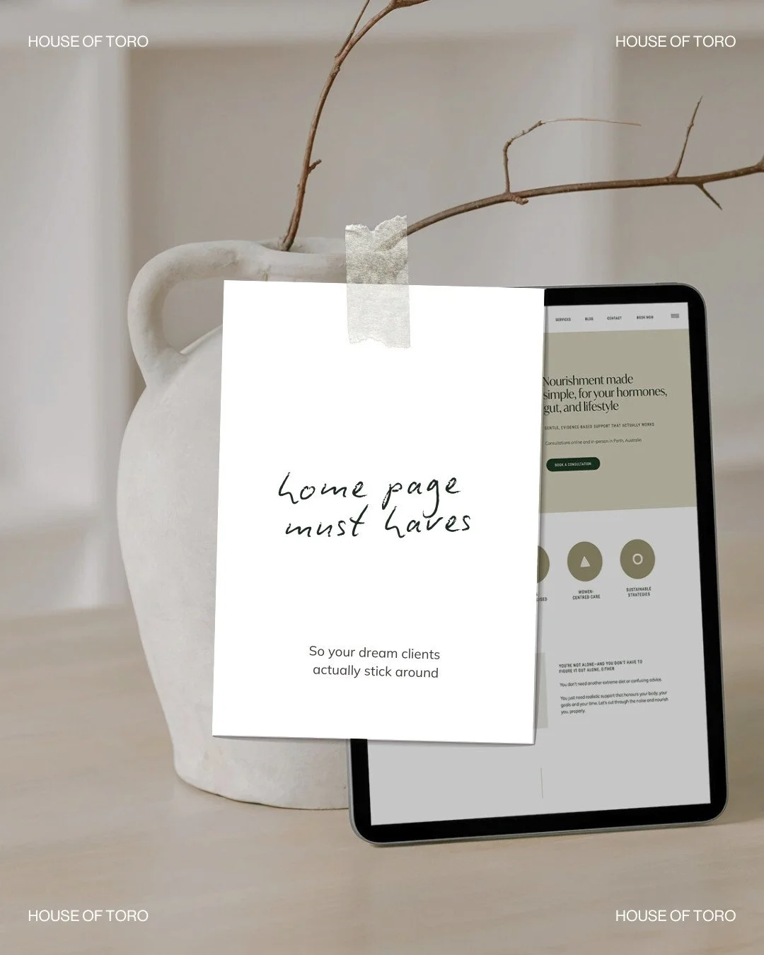 Your homepage isn&rsquo;t just a pretty face. It&rsquo;s doing a whole lot of heavy lifting &mdash; especially when someone&rsquo;s landing on your site for the first time.⁠
⁠
Here are 6 things I always include when designing a homepage that actually