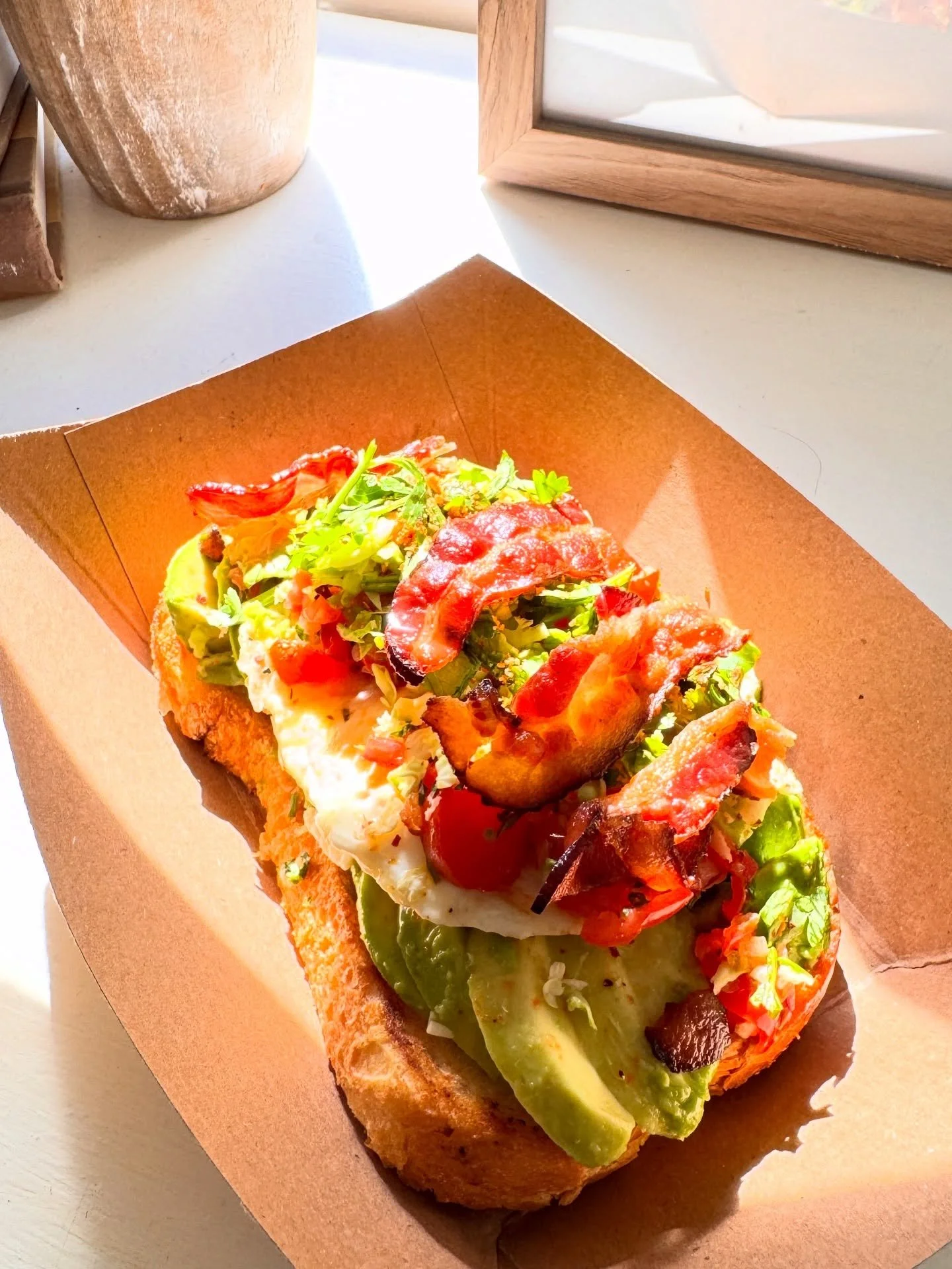 Avo toast 'fully loaded', please 🍞🥑🥓🍳
#avotoast #raggasurfcafe #staugustinefl