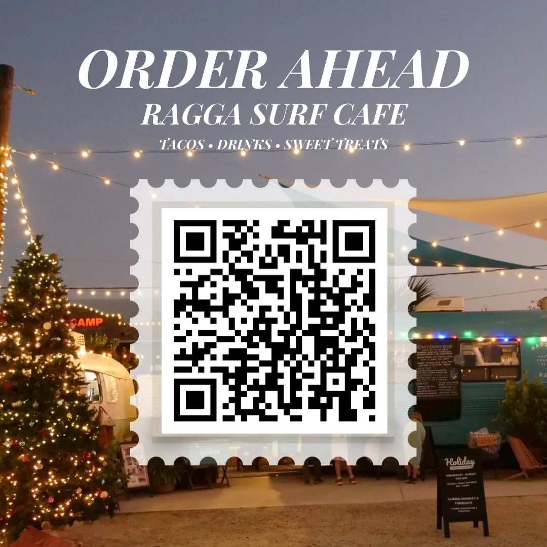 Order ahead is now available during Nights of Lights evenings at Ragga Thursday to Saturday! Swing by for tacos, rice bowls, and drinks before strolling through the stunning lights of St. Augustine. 

Our waterfront spot is shining bright this holida