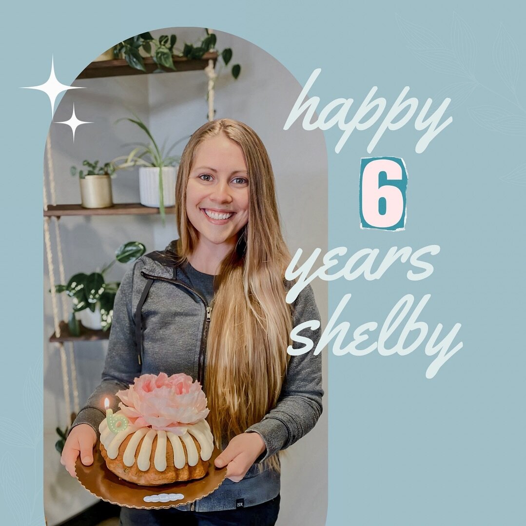 Happy 6th work anniversary! After moving back to Washington with her husband &amp; fur babies, Shelby has truly made a difference in the lives of both our team and our patients at Tooth Docs! Her upbeat personality, motivation, and enthusiasm are con