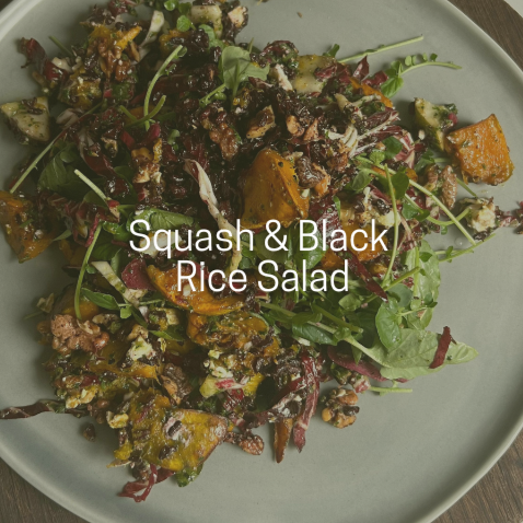 Squash and Black Rice Salad