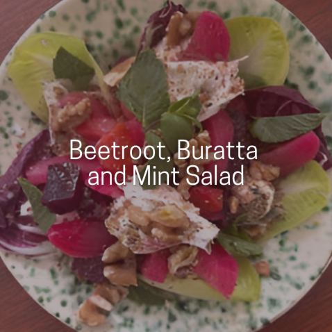 Beetroot, Buratta and Mint Salad