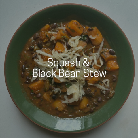Squash &  Black Bean Stew