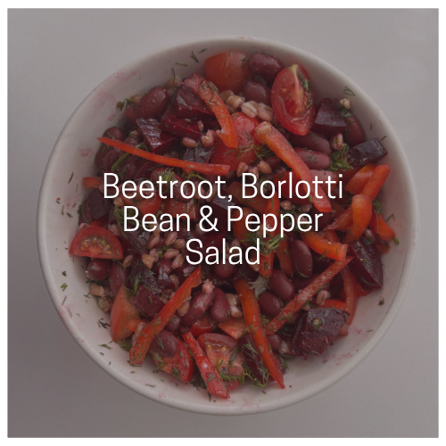 Beetroot, Borlotti Bean & Pepper Salad