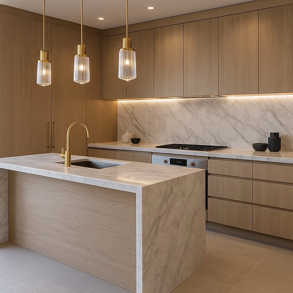 Kronospan K543 SN - Sand Barbera Oak Kitchen Cabinet