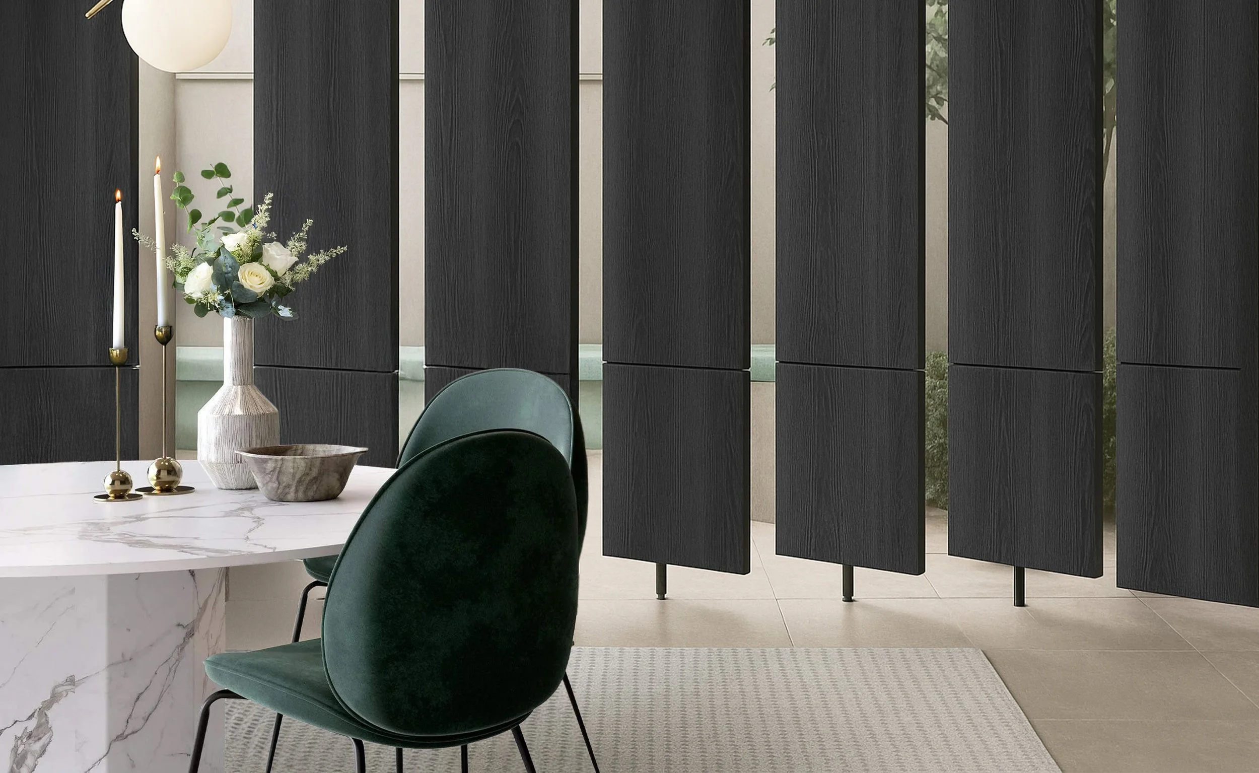 Kronospan K526 SN - Iron Surfside Ash Dining Room Divider