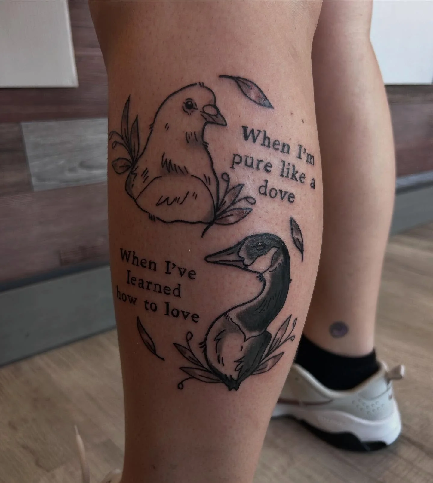 Super fun hunger games piece! Thank you so much!! I looooove tattooing birds