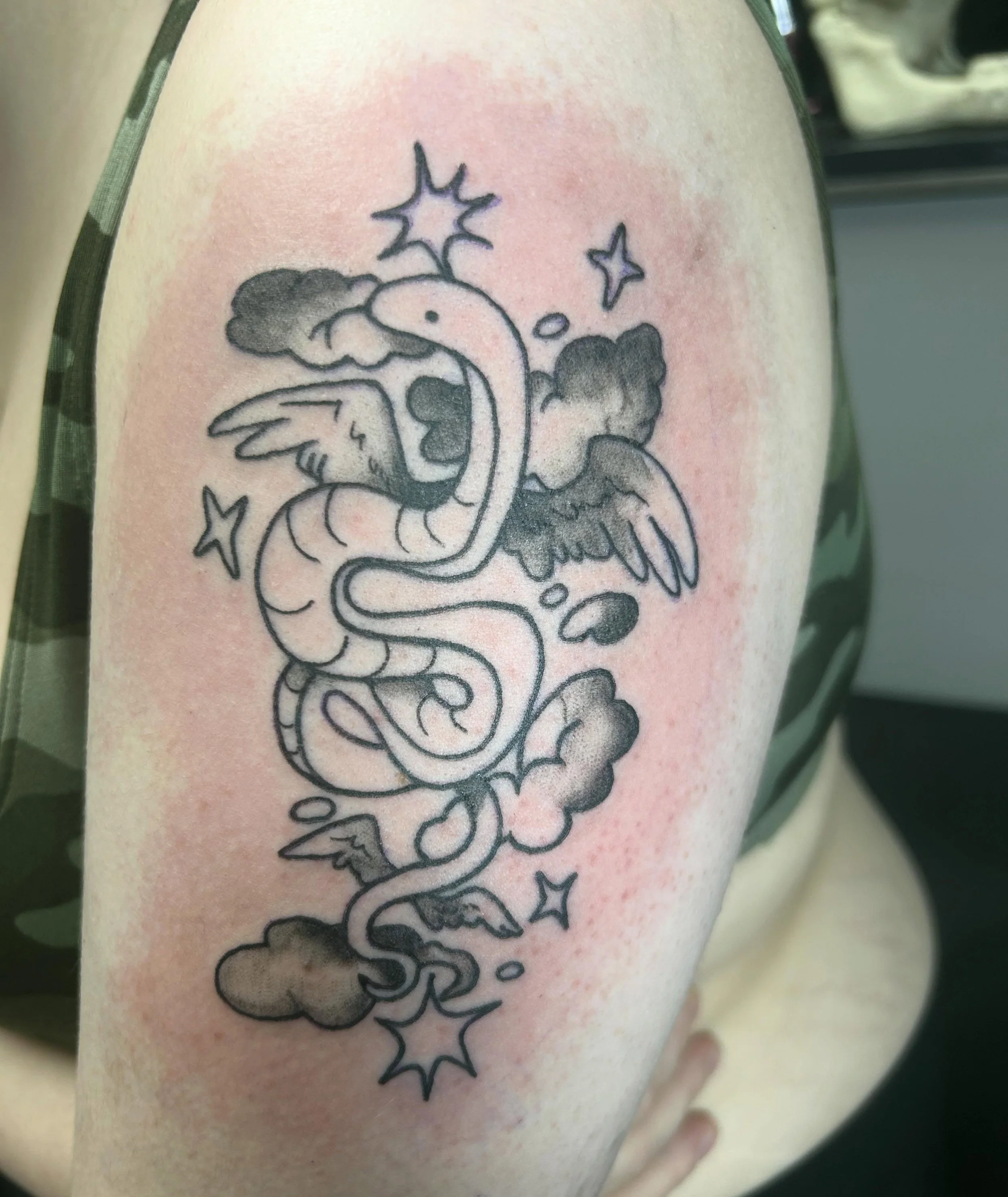 Winged serpent!! a fun little flash piece I&rsquo;ve had around for a while. Thank you again!
