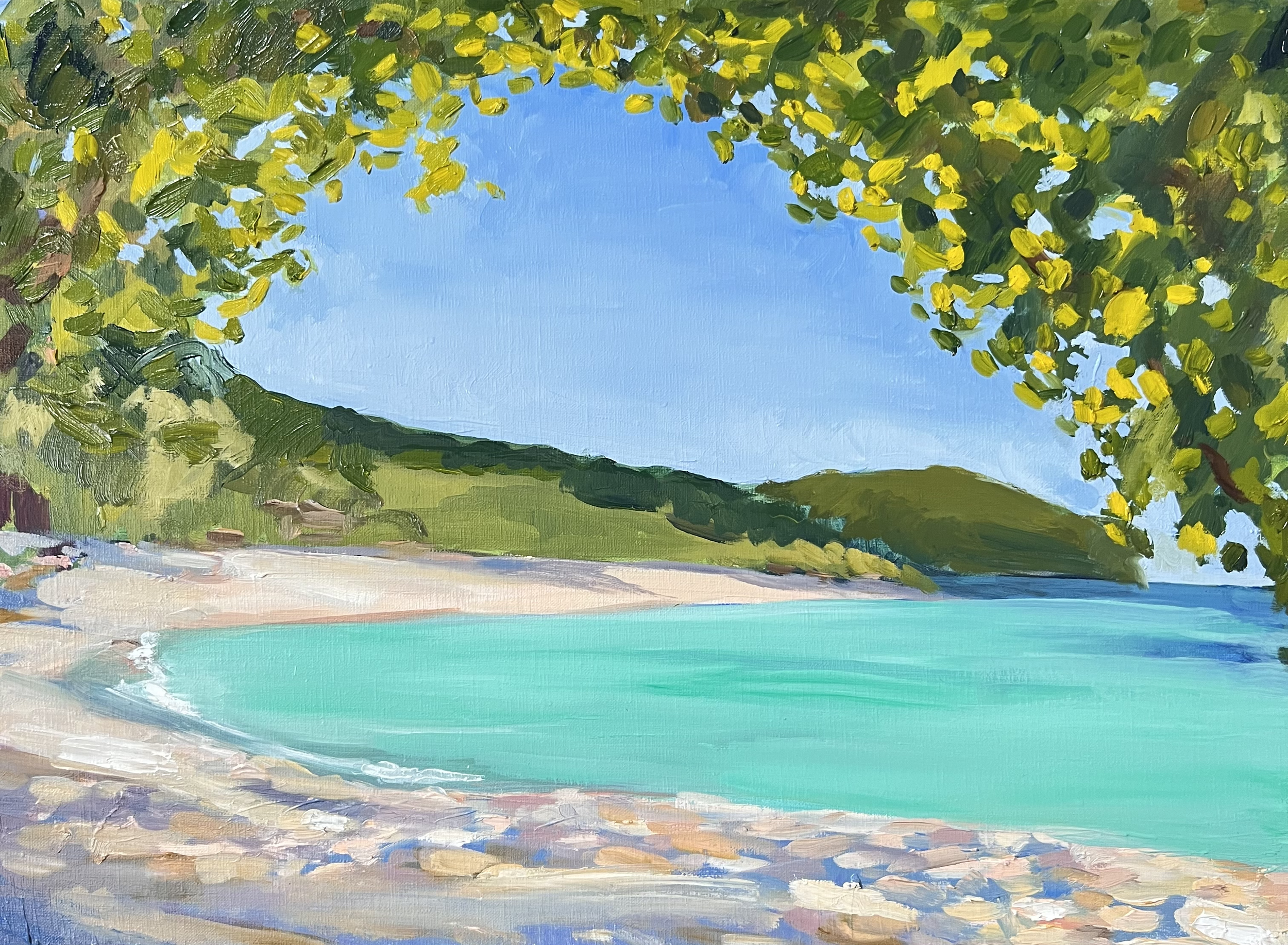 Lagoon IIII oil on canvas 41x61cm 