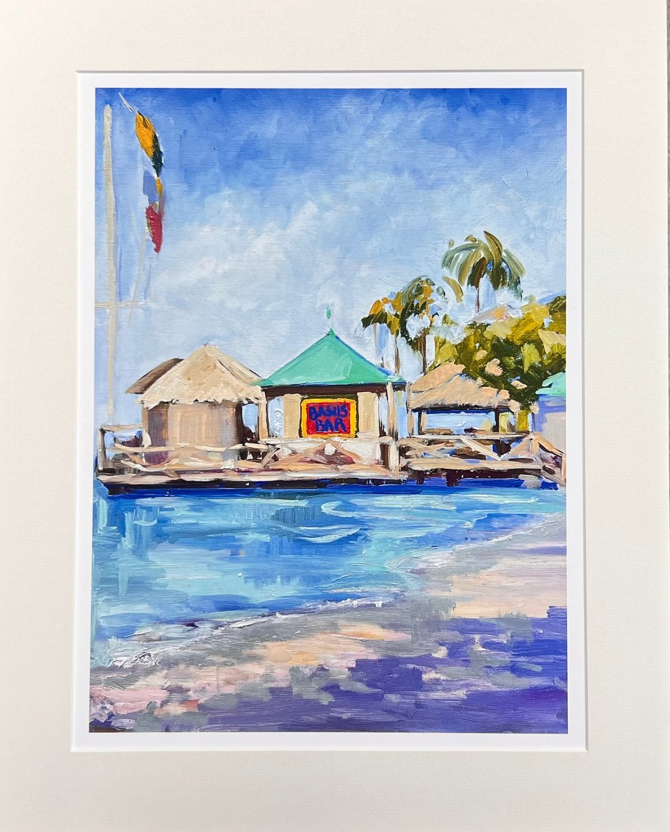Basil's Bar - Mustique - Limited Edition Print