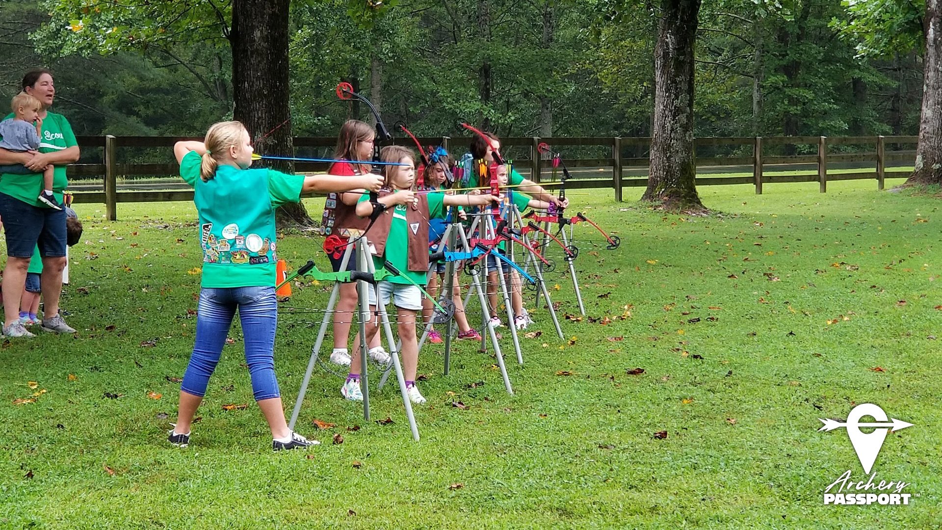 Girl Scouts trying archery (Copy) (Copy) (Copy)