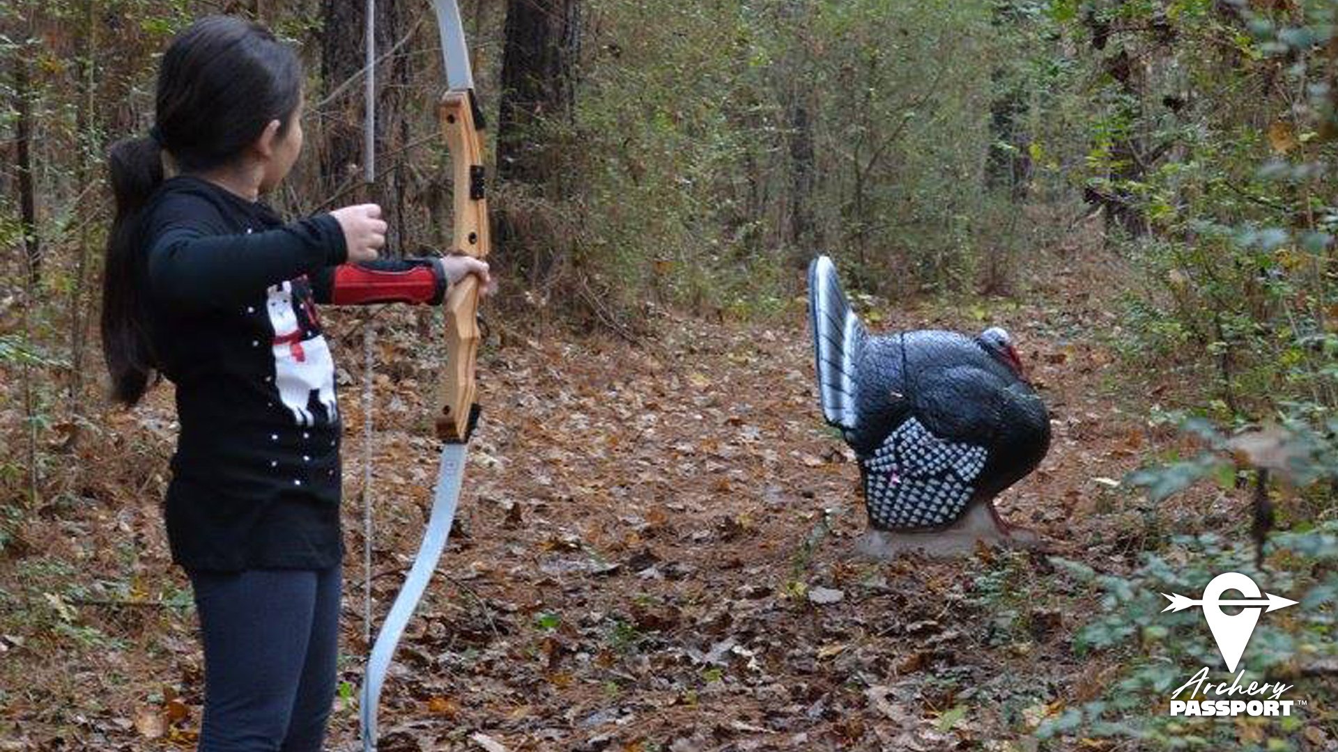 Youth recurve archer shooting 3-D archery (Copy) (Copy) (Copy)