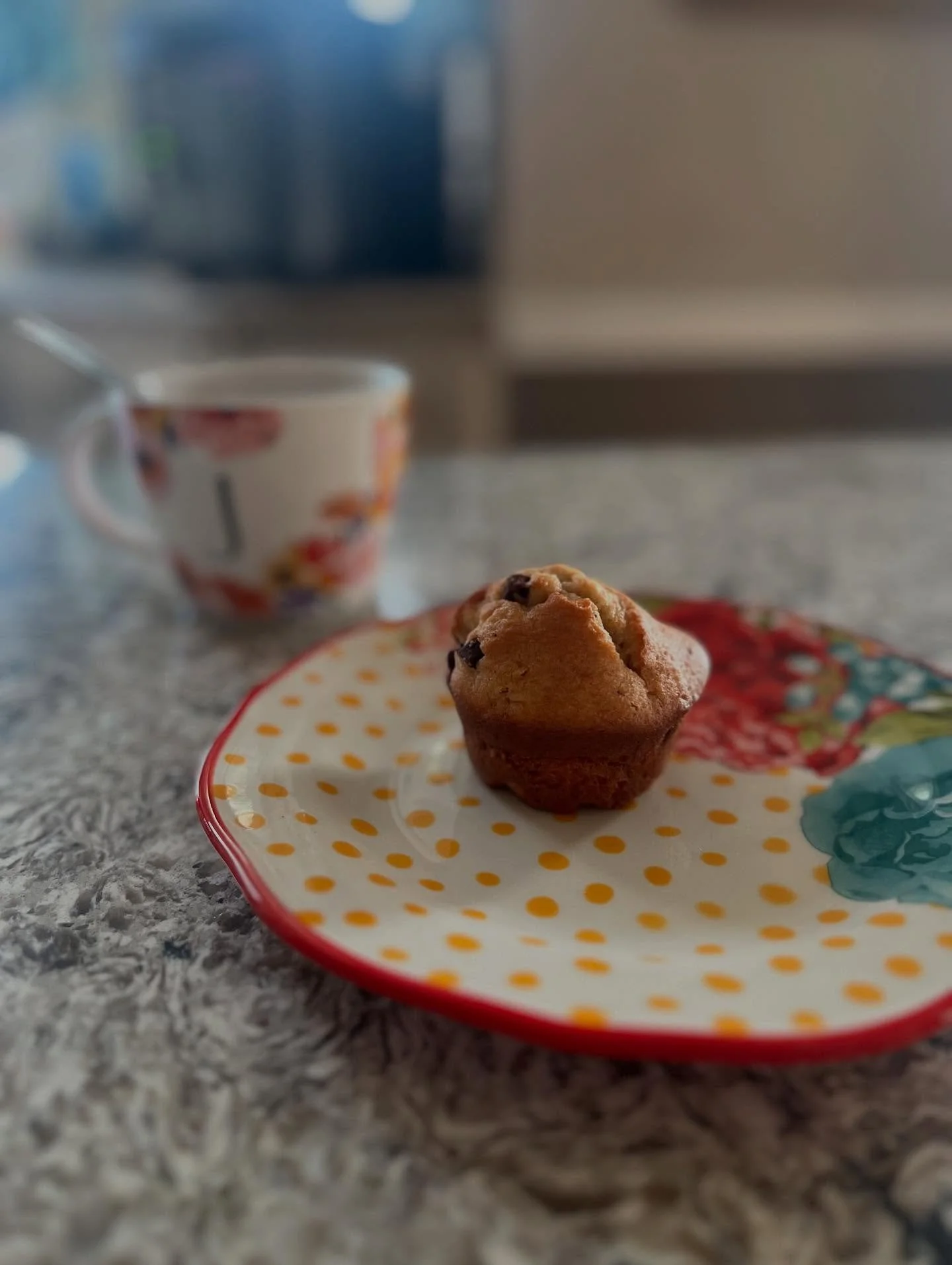 My sons chose beautiful, intelligent, caring, and talented young women who agreed to be their wives. One made muffins for me and the grands. YUM! Feeling so blessed this morning. May your day hold a sweet surprise. #muffin #sweet #sweettreat #sweetsu