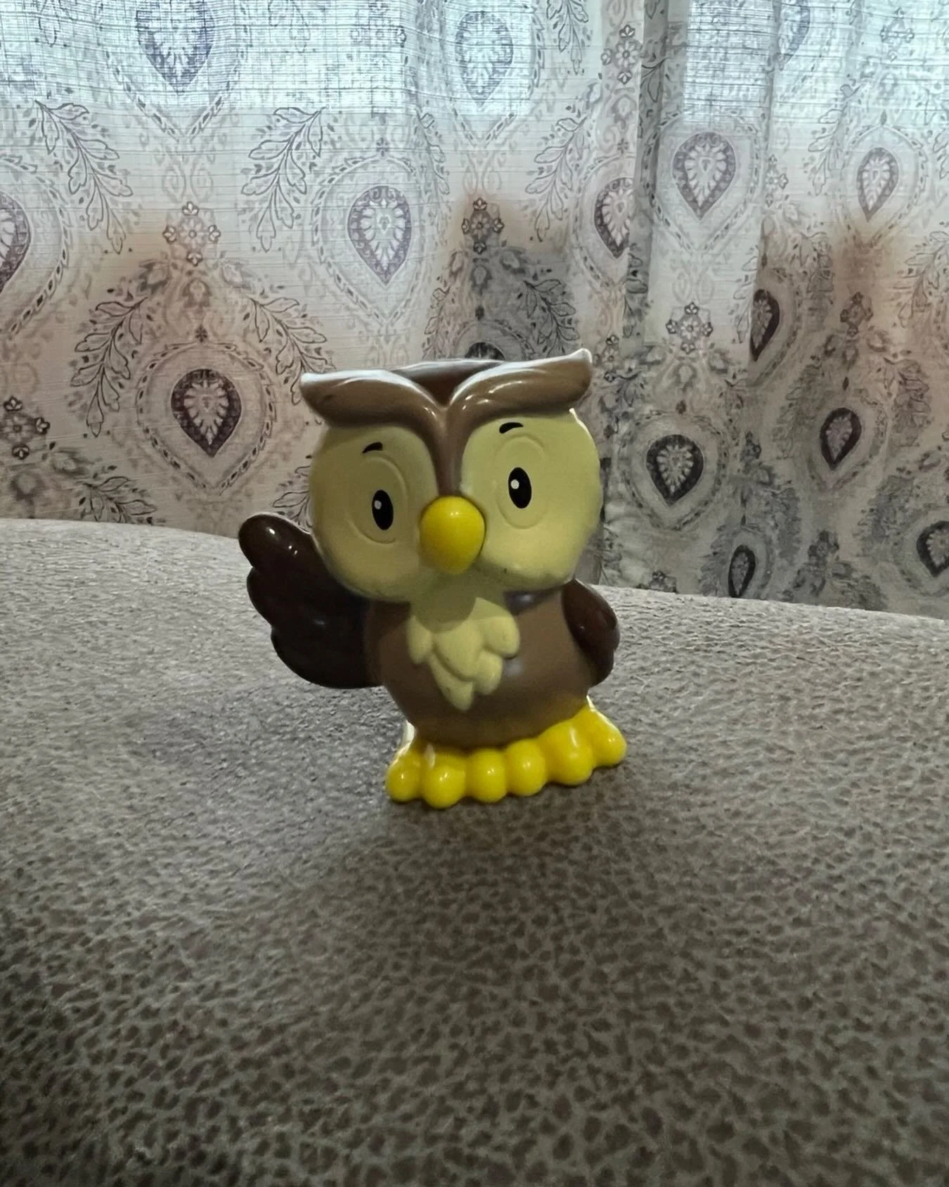 At some point my grandson dropped this toy animal in my bag. I found it today as I was pulling things out to set up my lecture for my Comp I students. I&rsquo;m sure they wondered why I had a goofy grin on my face. What a sweet surprise! #grands #tea