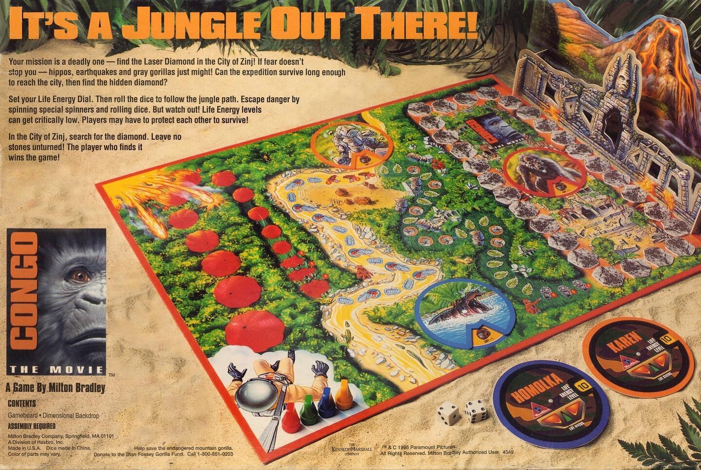Remember all that artwork on the actual game board of your favorite board games? Someone had to do it. Here's one of the many Ciccarelli created over the years&mdash;a fairly intricate piece of art done for the Milton Bradley board game based on the 