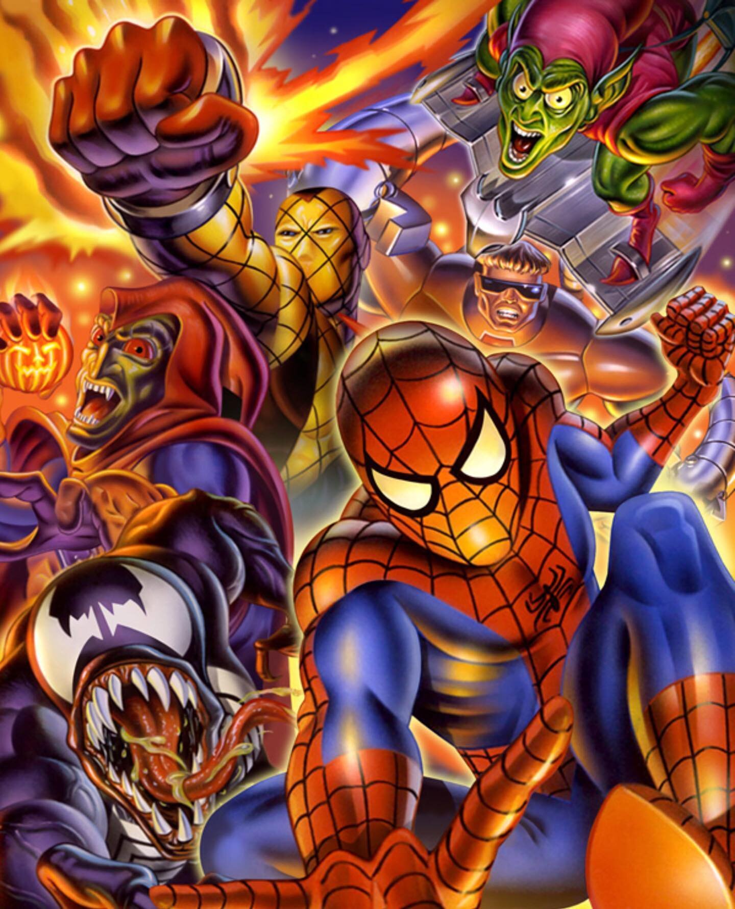 Take a moment with this @marvel montage created using the original trading card artwork from the 1995 @spiderman Fleer Ultra Clear Chrome limited card set. ⁠
⁠
Illustration by Gary Ciccarelli ⁠
⁠
follow @yourillustratedchildhood⁠
⁠
⁠
⁠
⁠
⁠
⁠
⁠
⁠
#spi