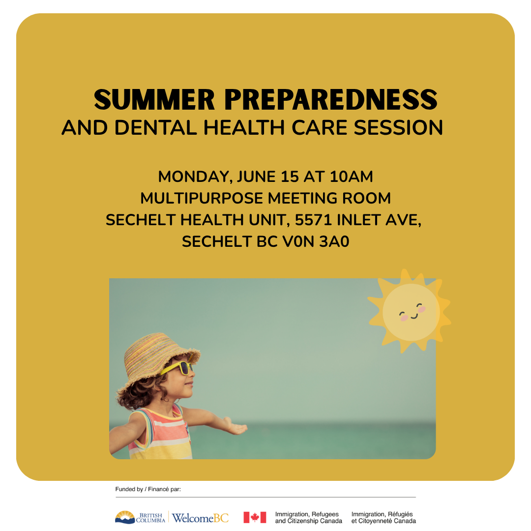 Info Session on Summer Preparedness and Dental Health Care