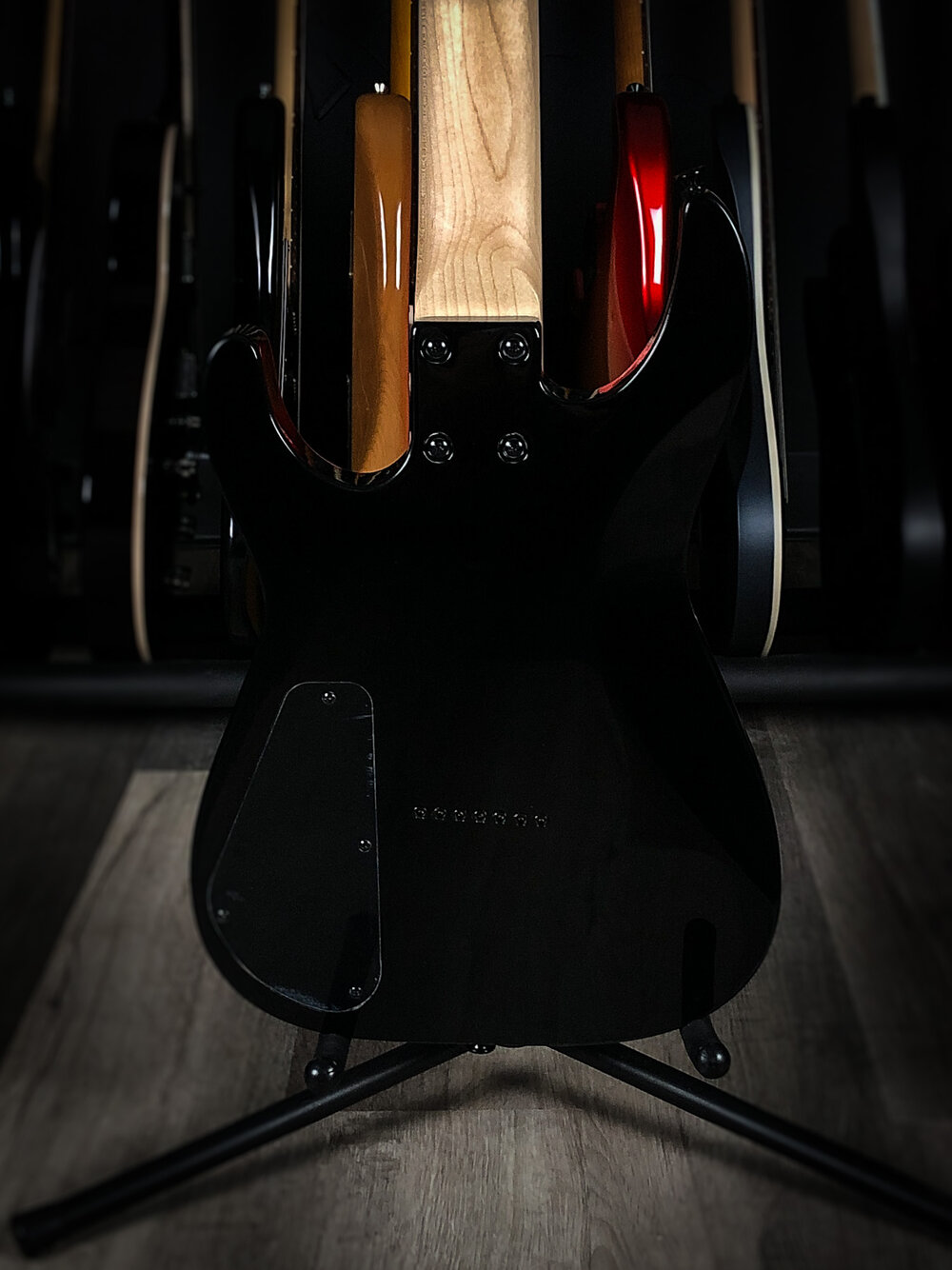 Jackson JS DKA QM 7 String Electric Guitar, Transparent Black