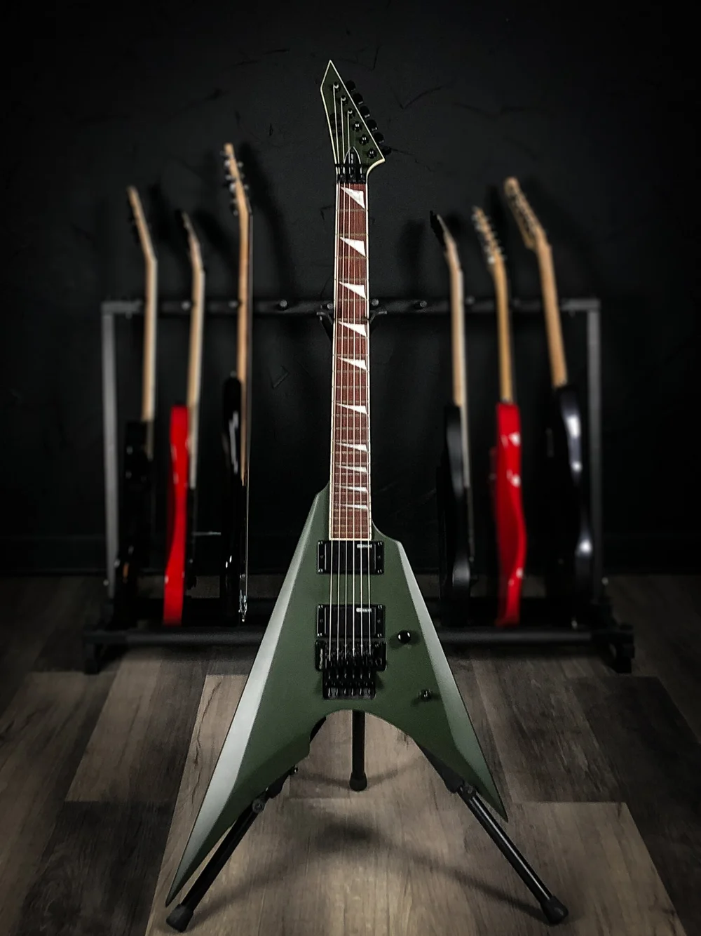 ESP LTD Arrow 200 Military Green Satin Morris Guitar Company