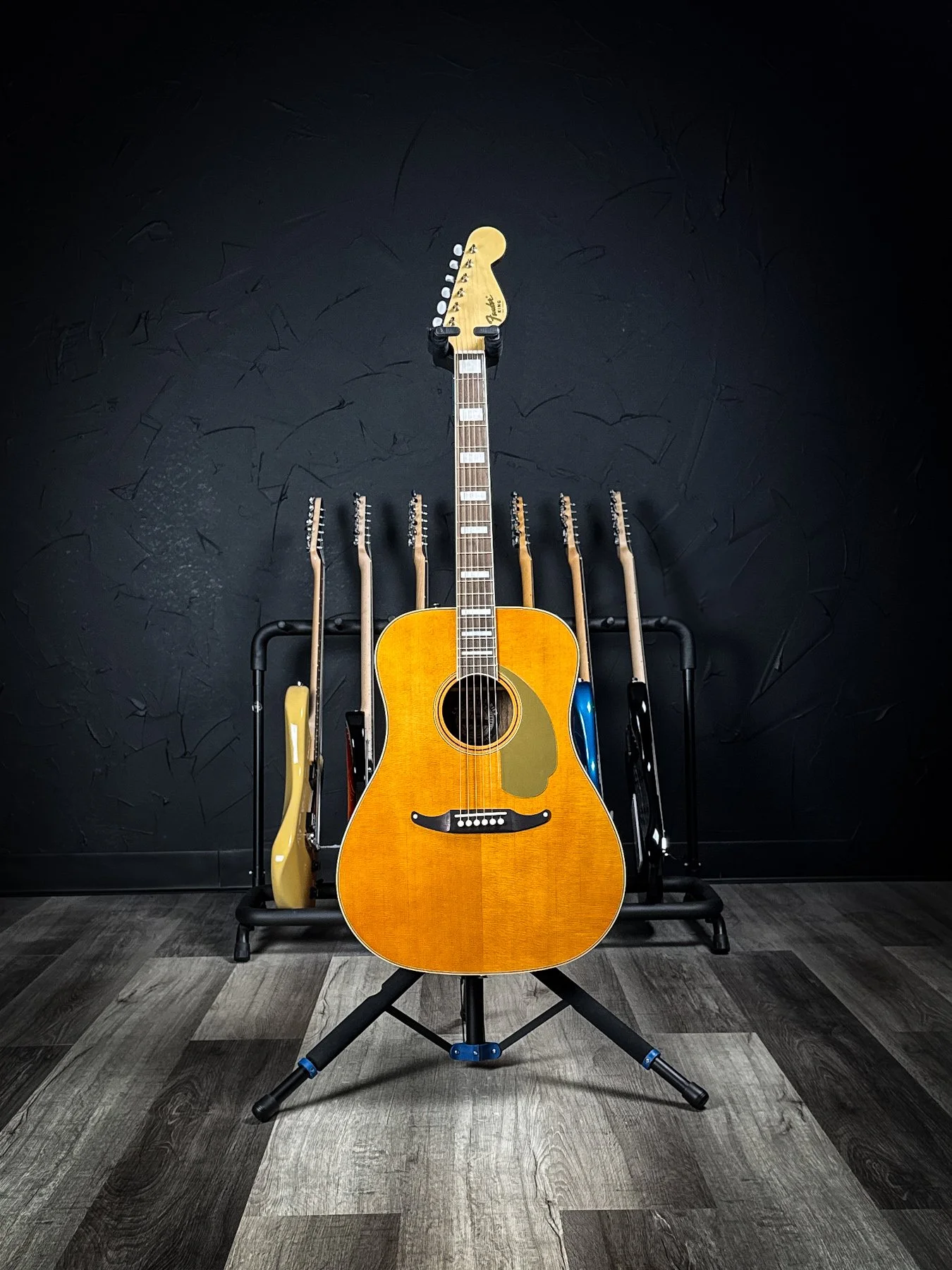 Fender California Vintage King Acoustic/Electric Guitar - Aged Natural - Case Included