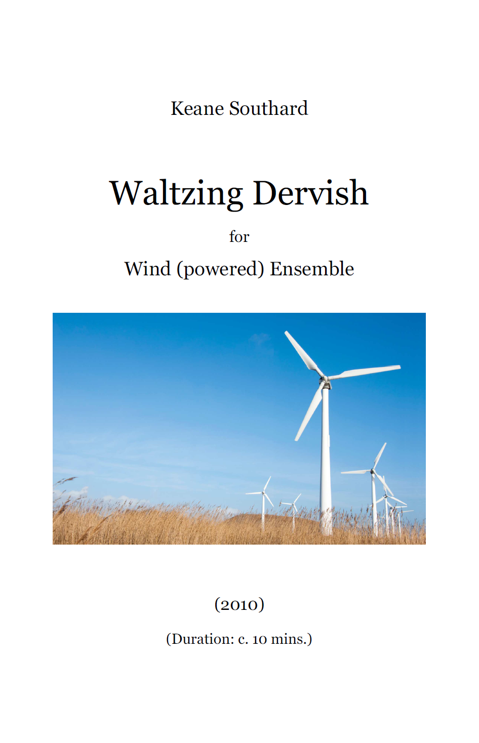 Waltzing Dervish for Wind (powered) Ensemble