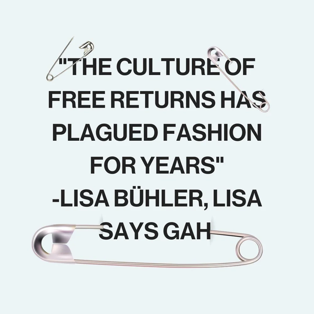 Hot take: free returns don&rsquo;t just cost brands, but also the environment. 

Check out this article from Vogue to learn about the massive return problem⬇️(link in bio). 

#fastfashion #vogue #fashionnews #onlinereturns #sustainablefashion