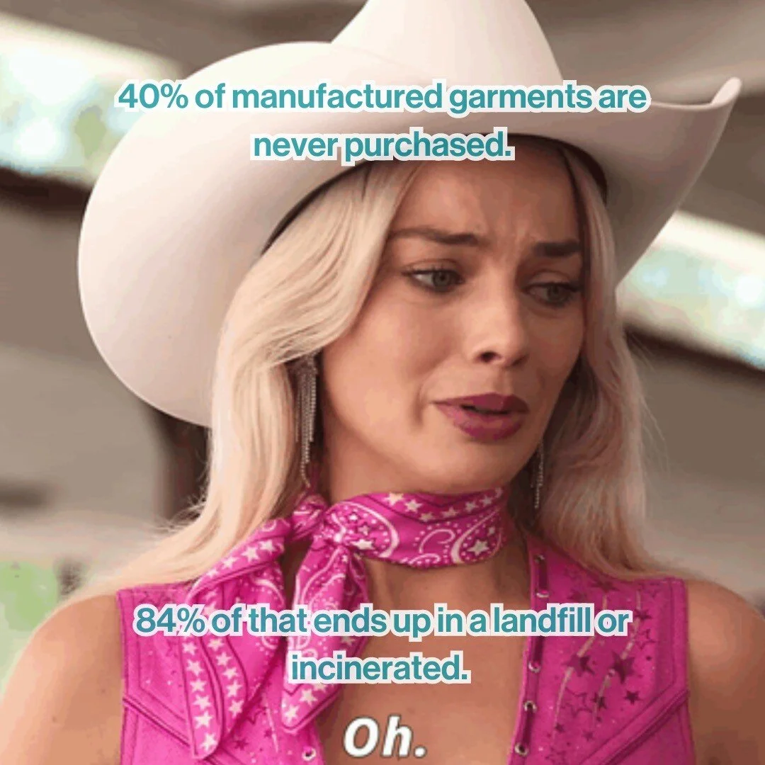 News flash 🚨 Turns out not all clothes end up in the sale section. 84% of unpurchased garments end up in landfill or incinerators. That's on overproduction. #tryiton
-
#barbie #margotrobbie #barbiemovie #barbiememes #ken #fashionnews #onlineshopping