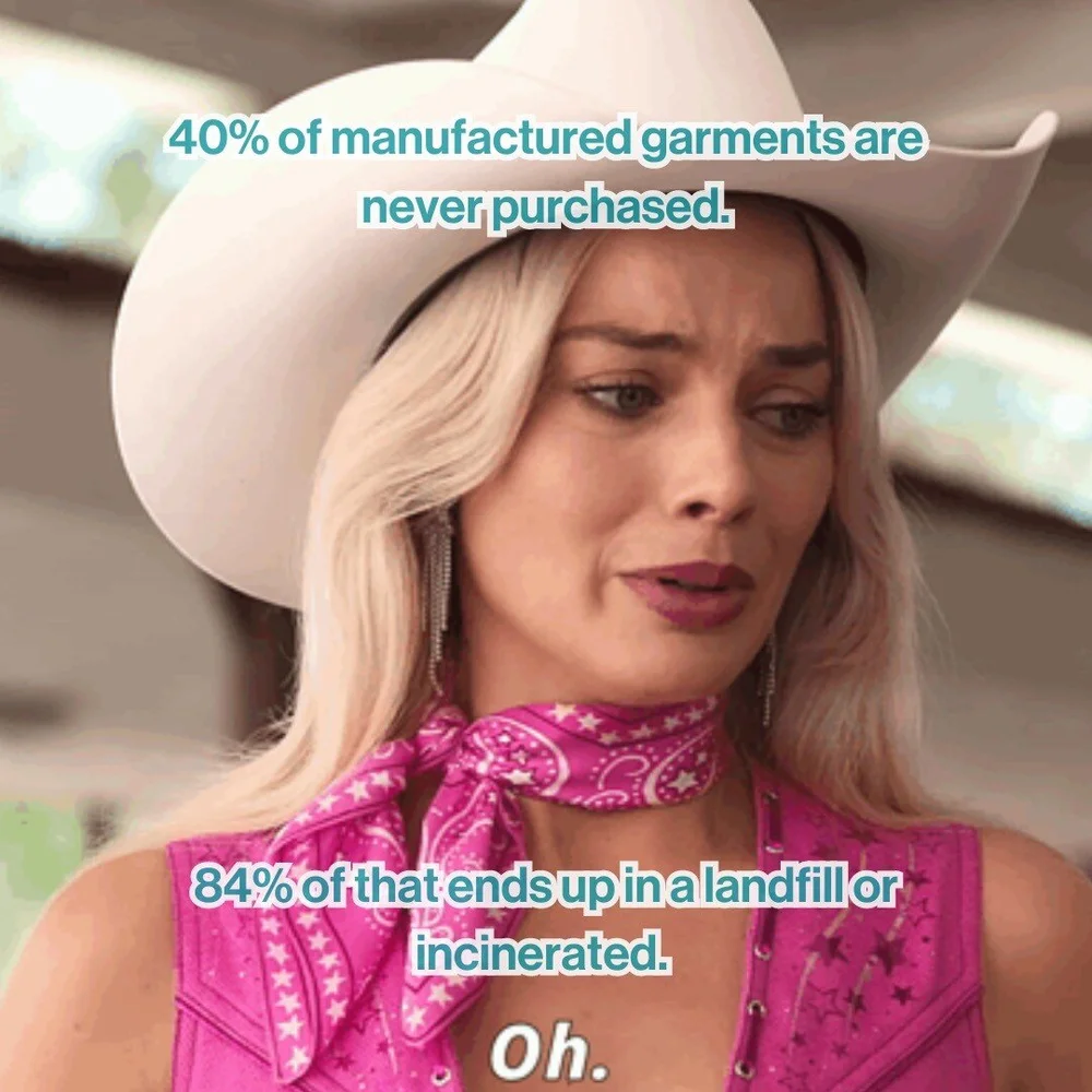 News flash 🚨 Turns out not all clothes end up in the sale section. 84% of unpurchased garments end up in landfill or incinerators. That's on overproduction. #tryiton
-
#barbie #margotrobbie #barbiemovie #barbiememes #ken #fashionnews #onlineshopping