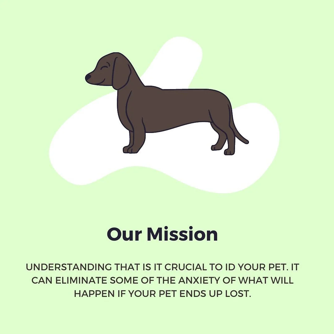 Four reasons your pet needs an ID tag 🐾
1. There is always a chance your pet might get lost
2. Unexpected events happen
3. With a tag and collar, your pet is more likely to receive help 
4.Pat ID tags are the fastest way to get your pet home

Check 