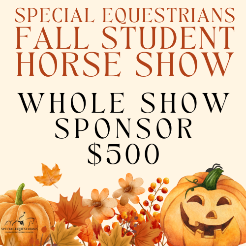 Fall Horse Show - Whole Show Sponsor