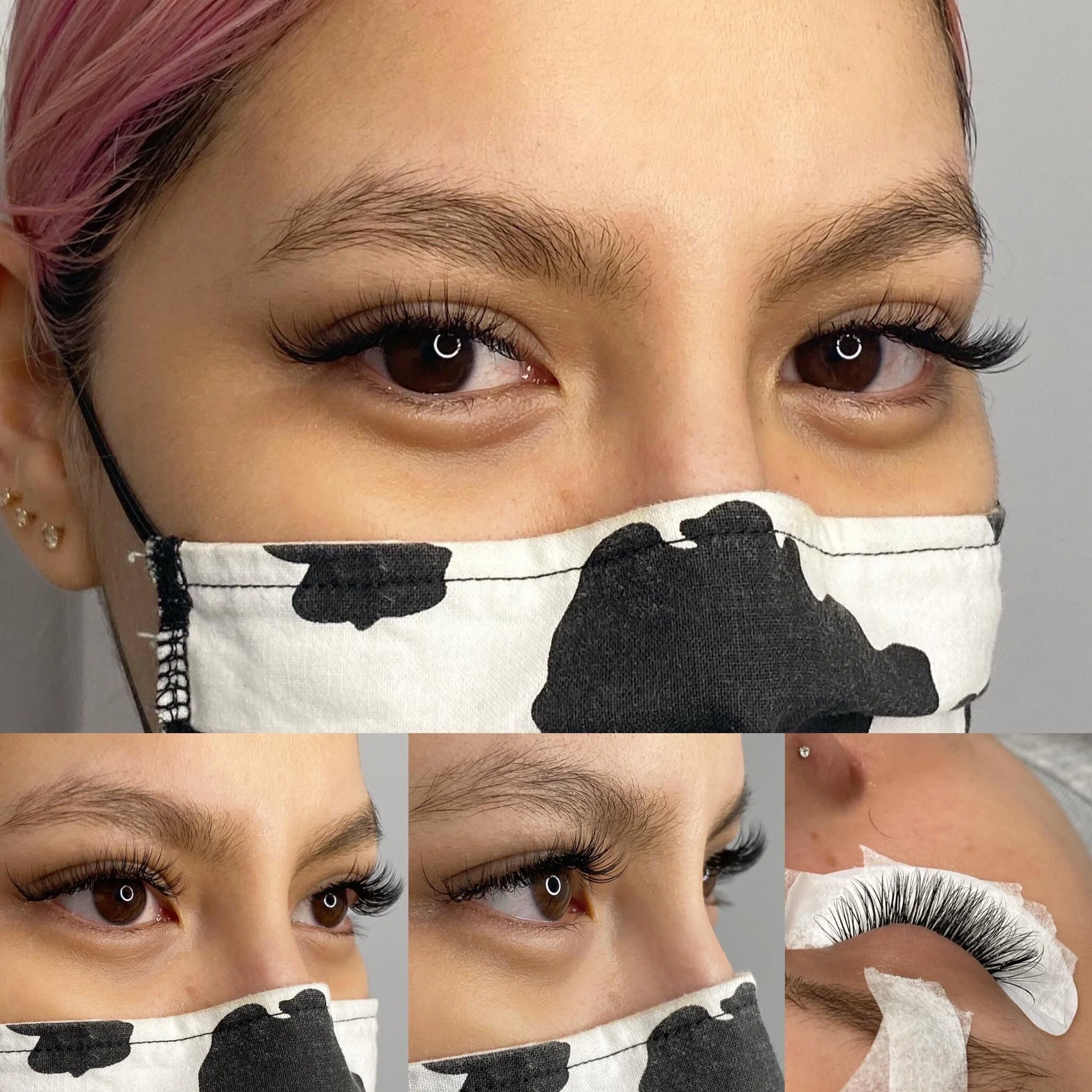 Full Hybrid eyelashes extension set 