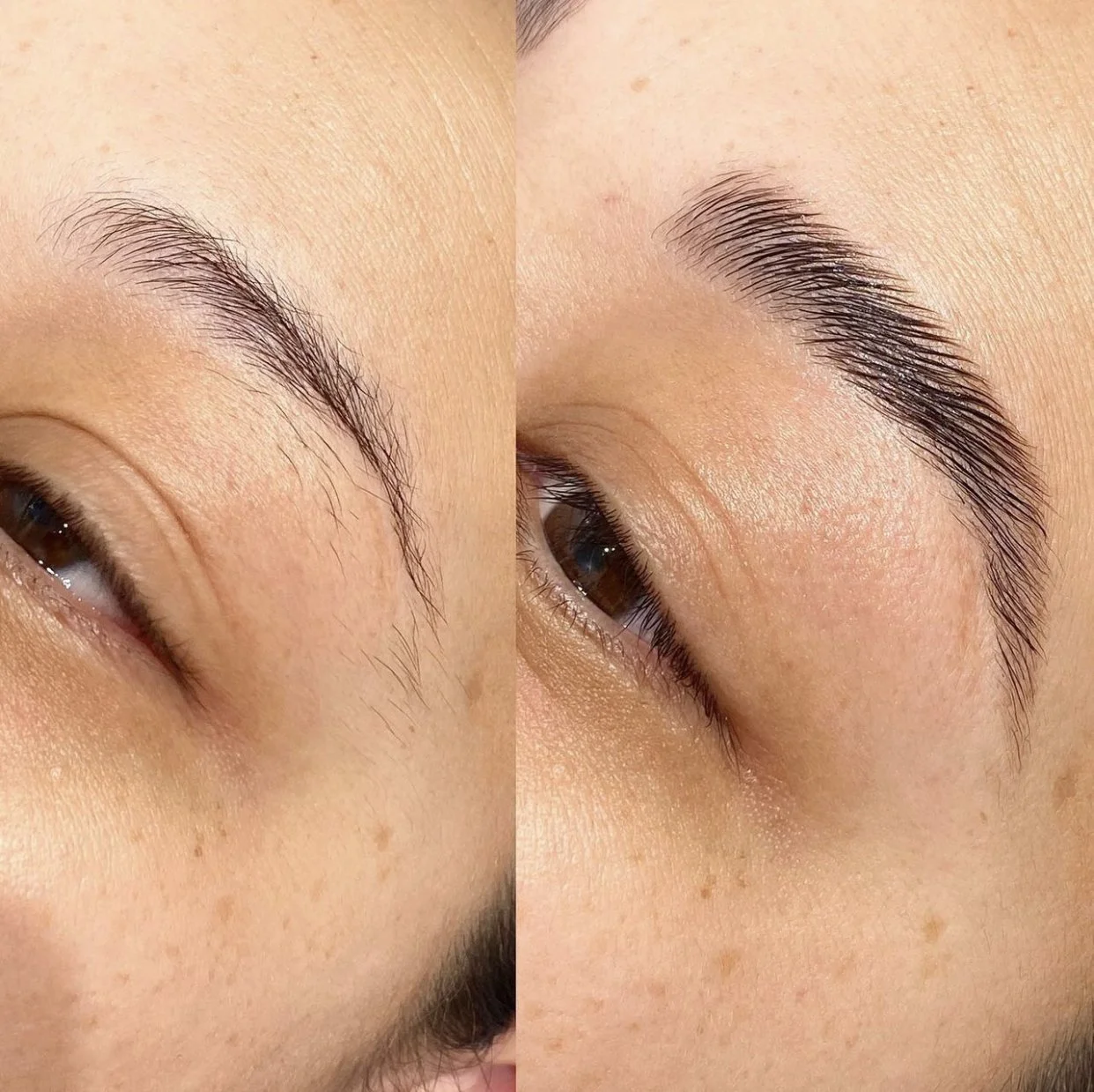 eyebrows lamination with tint 