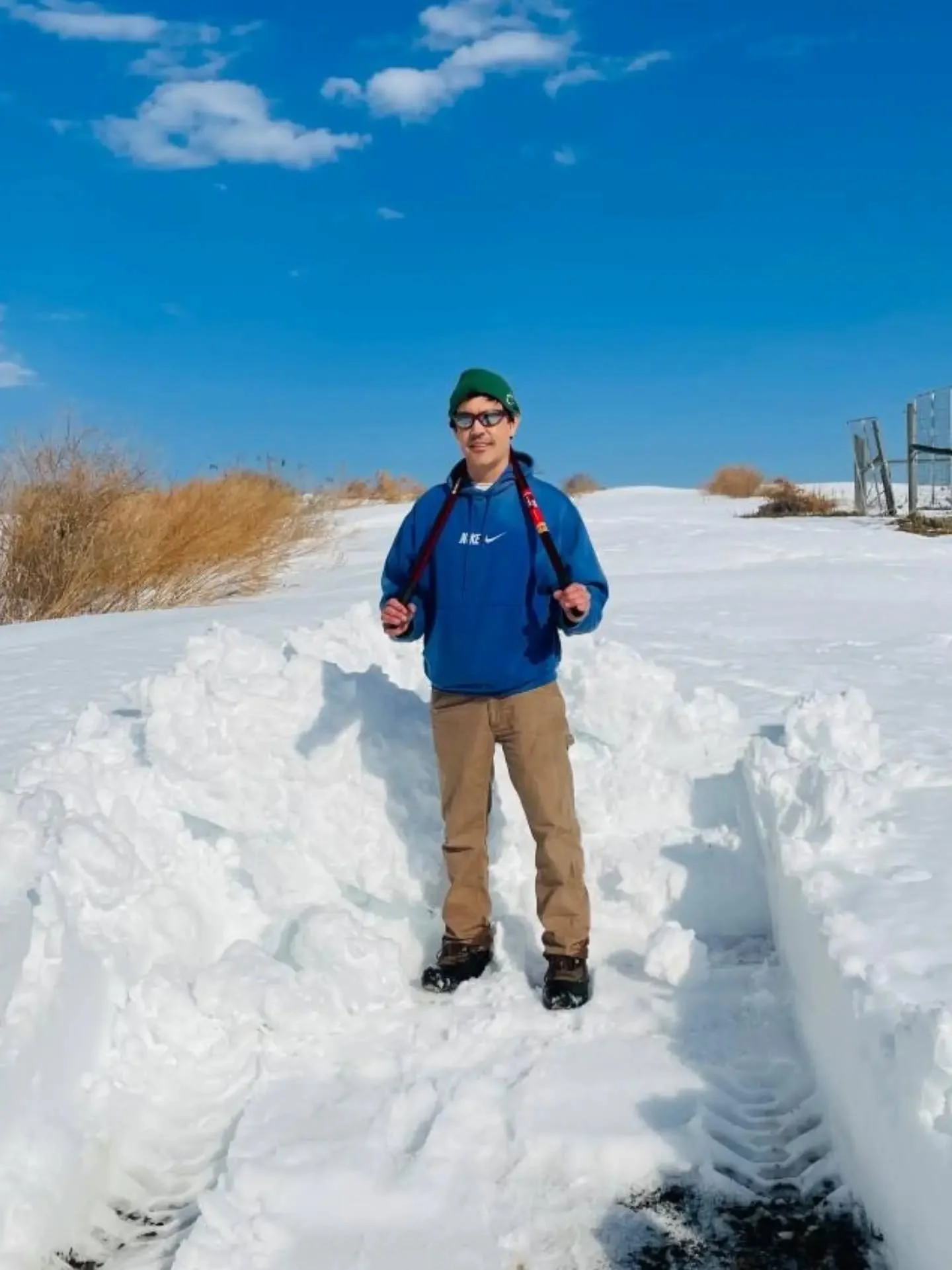 What a winter! ❄️ Some sections of the road leading up to the orchard had&nbsp;snow drifts over 4 feet! 

Last weekend we finally regained access thanks to a couple of bucket loaders and the help of Brian Kristy and Ben Platt. 

The good news is that