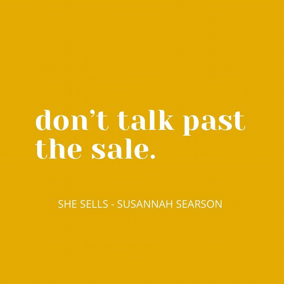 ⚠️ Danger ⚠️ 

⚠️Selling Past the Close⚠️

✨We&rsquo;ve all done it. You&rsquo;ve connected with your customer, you&rsquo;ve listened to them, you&rsquo;ve given your perfect sales pitch and they say &ldquo;YES!&rdquo;. 🎉 

✨What happens next is whe