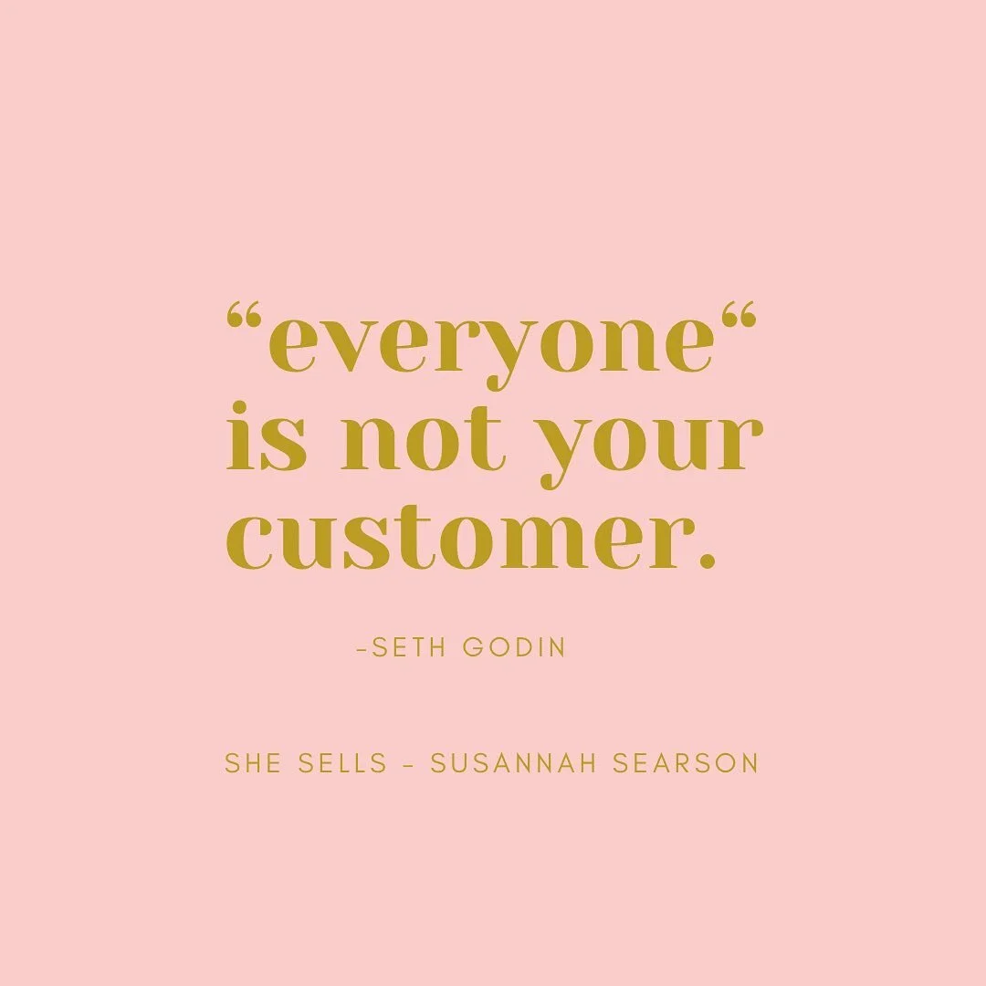 ✨Know that you and your product are not for everyone . You will be the perfect match for some people, a good match for many and a terrible match for many. 

✨It is what it is.

✨Rather than trying to be everything to everyone , focus on what brings y