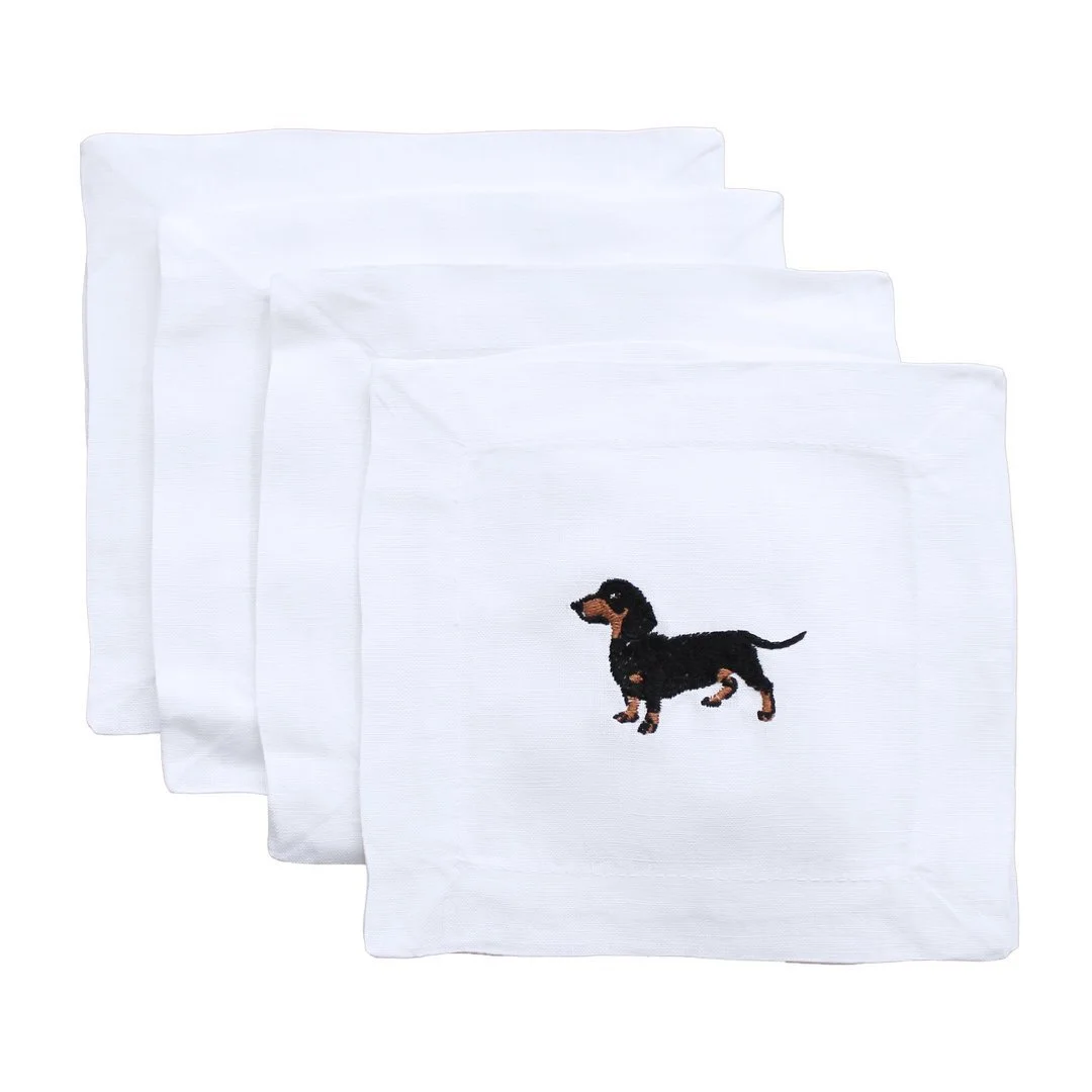 Dachshund Cocktail Napkins / $48